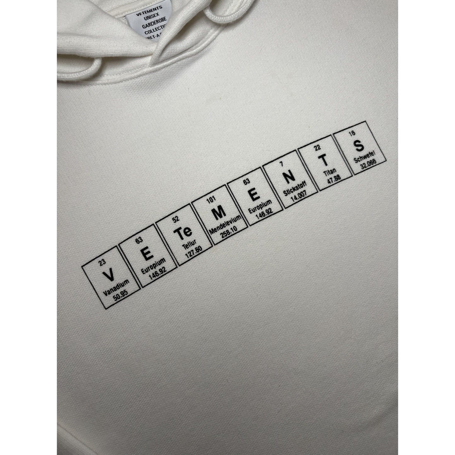 Vetements Periodic Table Hoodie