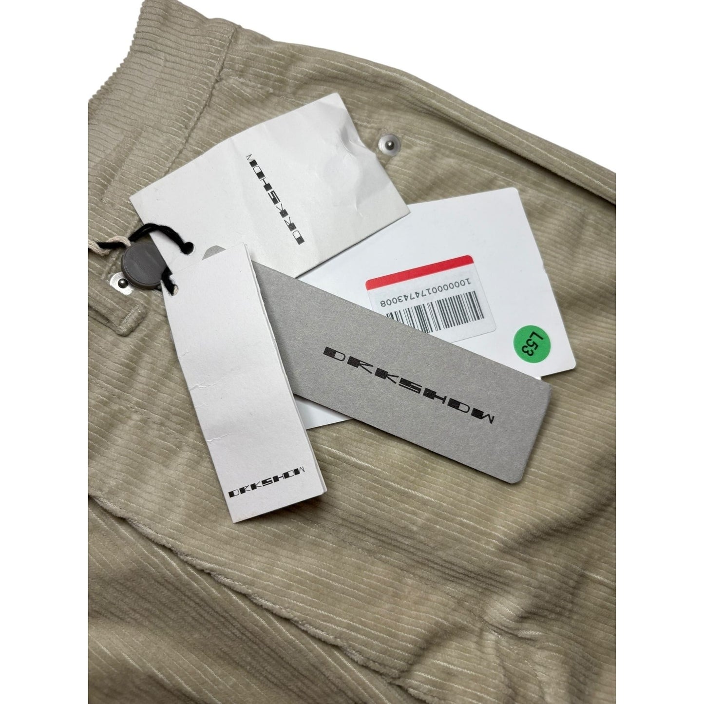 Rick Owens DRKSHDW Pearl Corduroy Bolan Pants