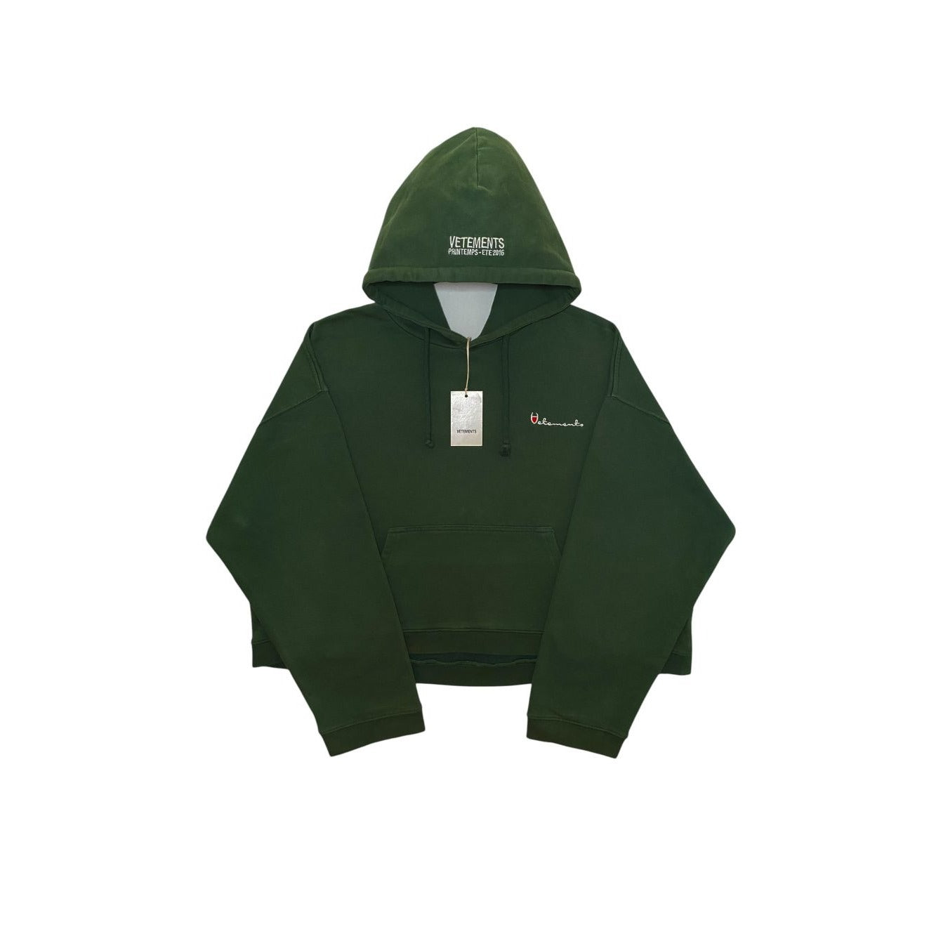 Vetements x Champion SS16 'Polizei' Reversible Hoodie