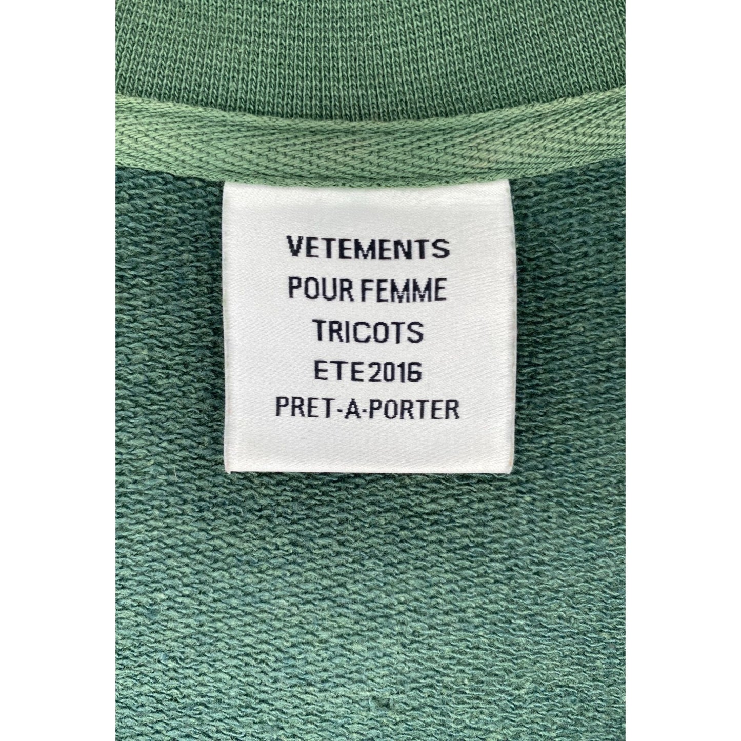 Vetements x Champion SS16 'Polizei' Reversible Hoodie