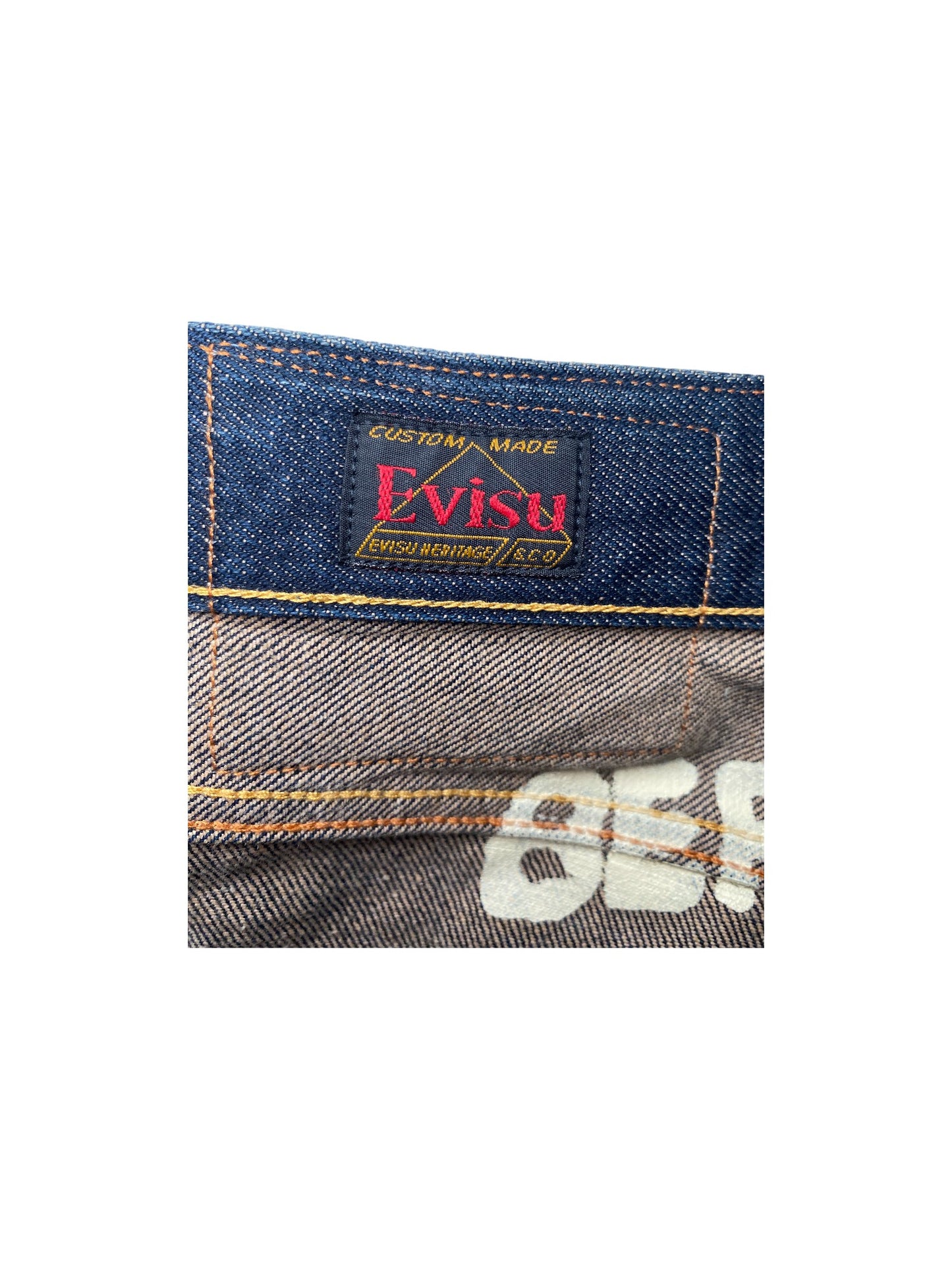 Evisu Symbol & Text Jeans