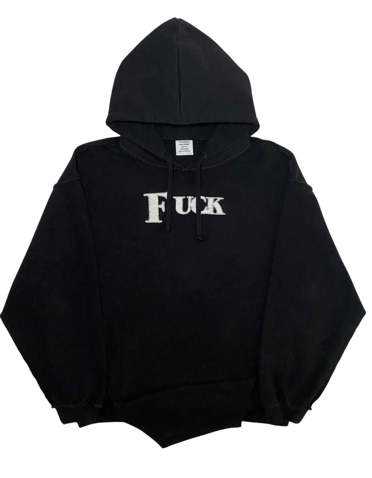 Vetements Reversible AW18 'Fuck' Hoodie