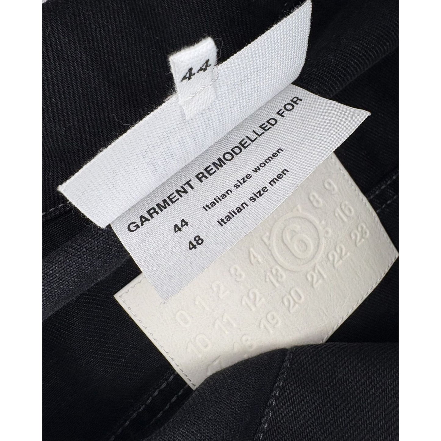 Maison Margiela MM6 Black Frayed Denim Jacket