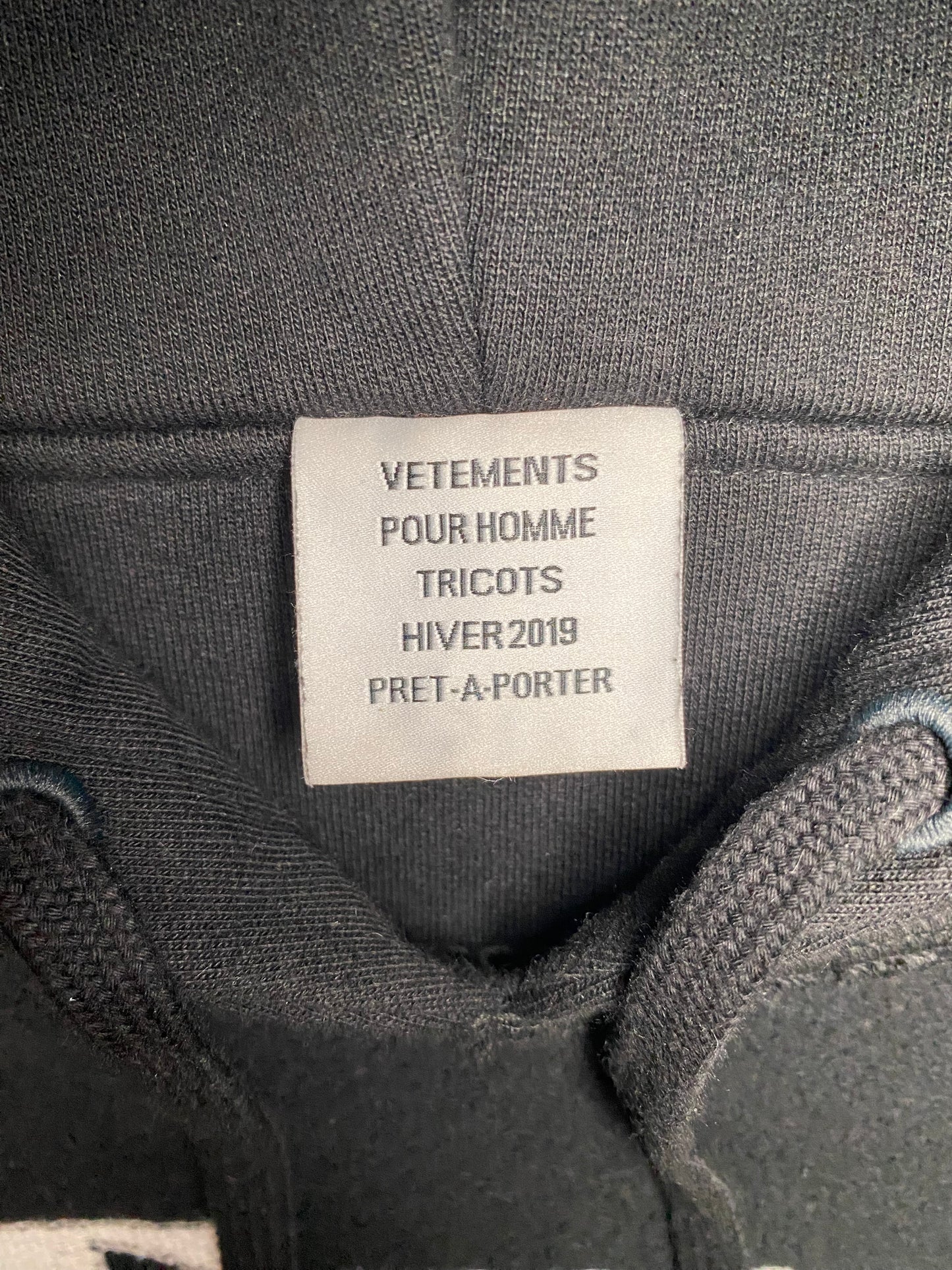 Vetements Reversible AW18 'Fuck' Hoodie