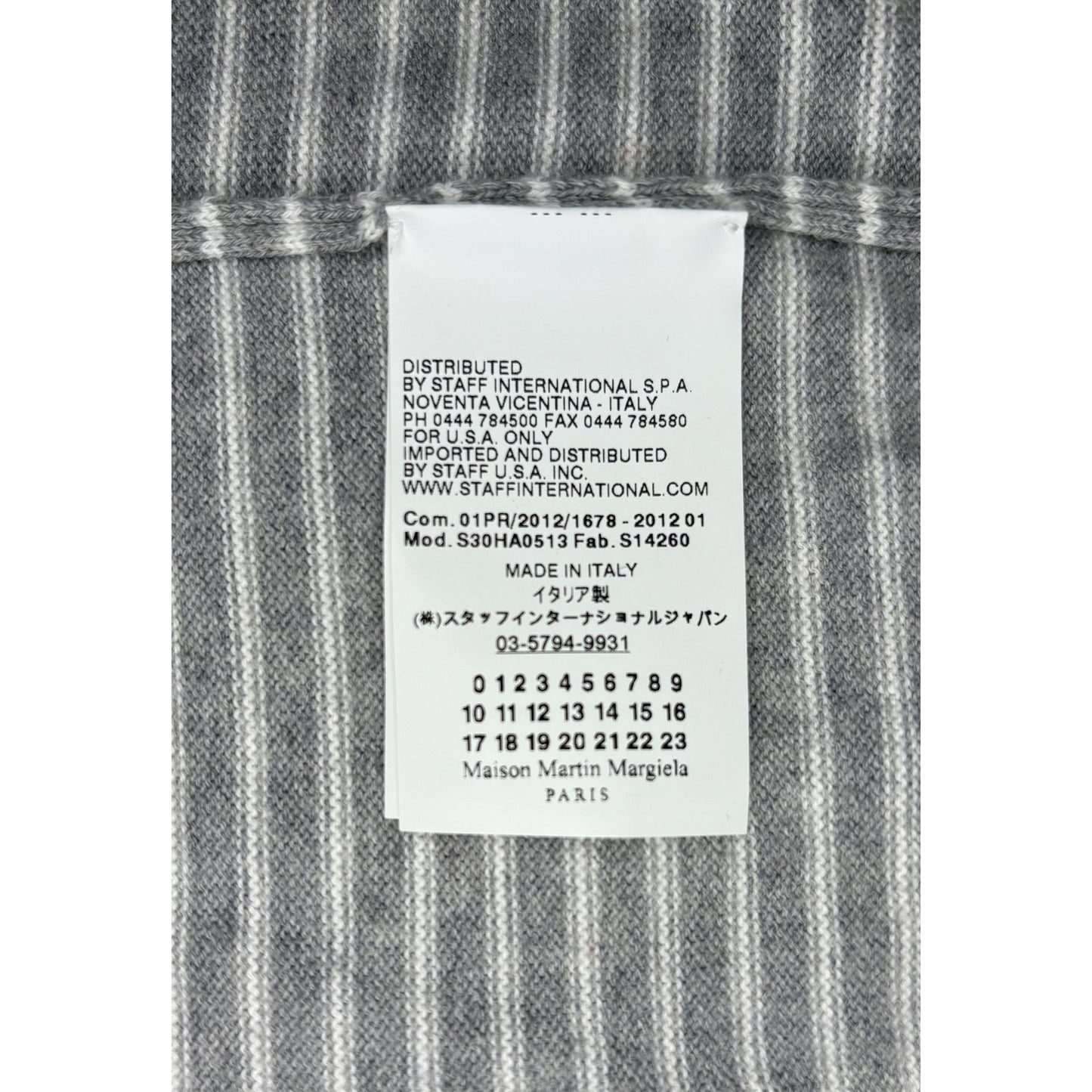 Maison Margiela Line 14 Wool V-Neck Jumper