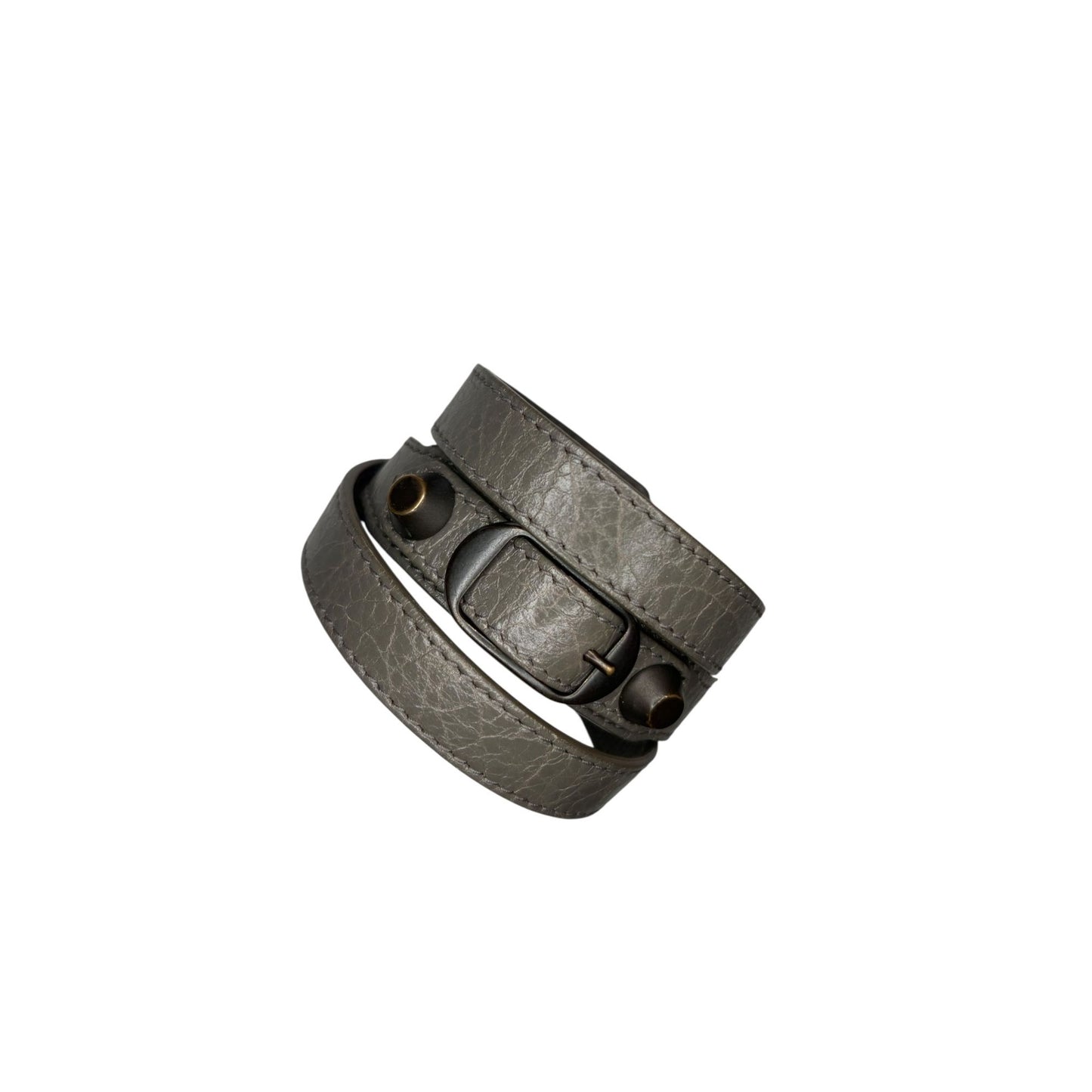 Balenciaga Grey Arena Triple-wrap Bracelet