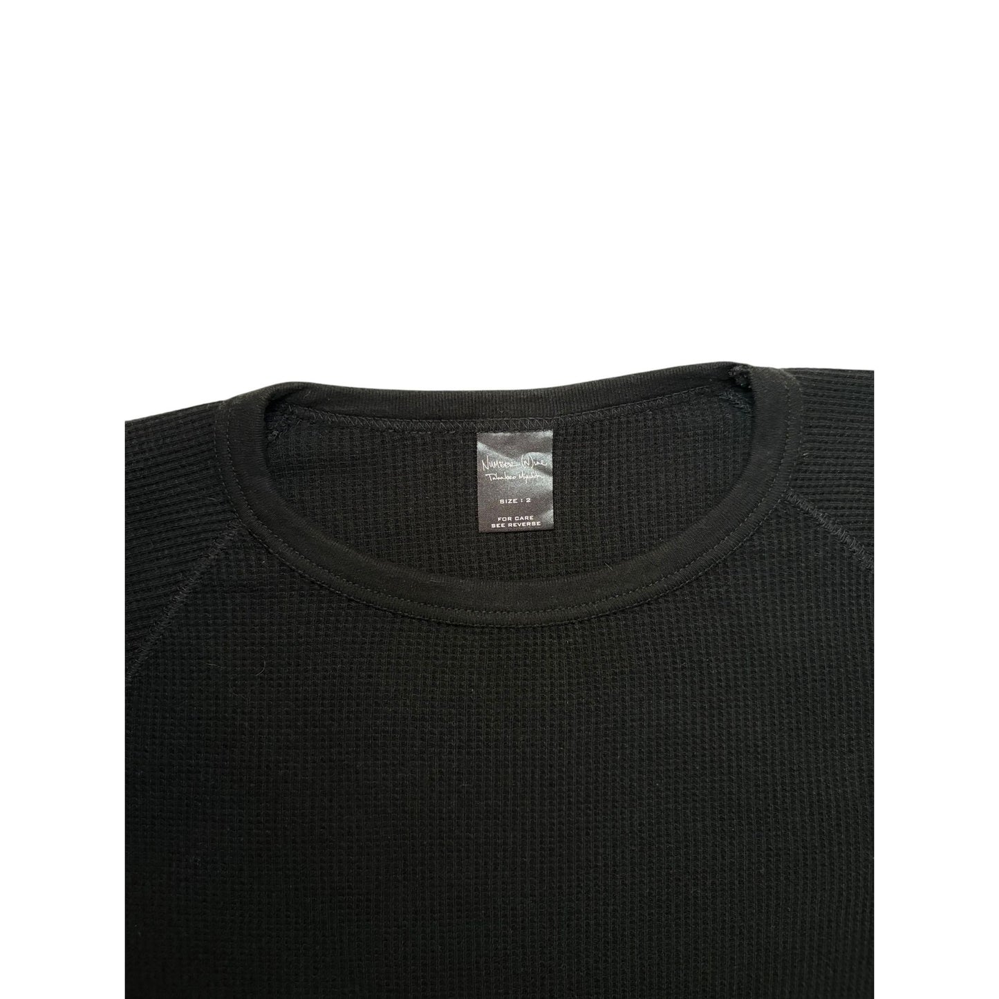 Number (N)ine AW05 'Nightcrawler' Thermal Waffle-knit Long-sleeve