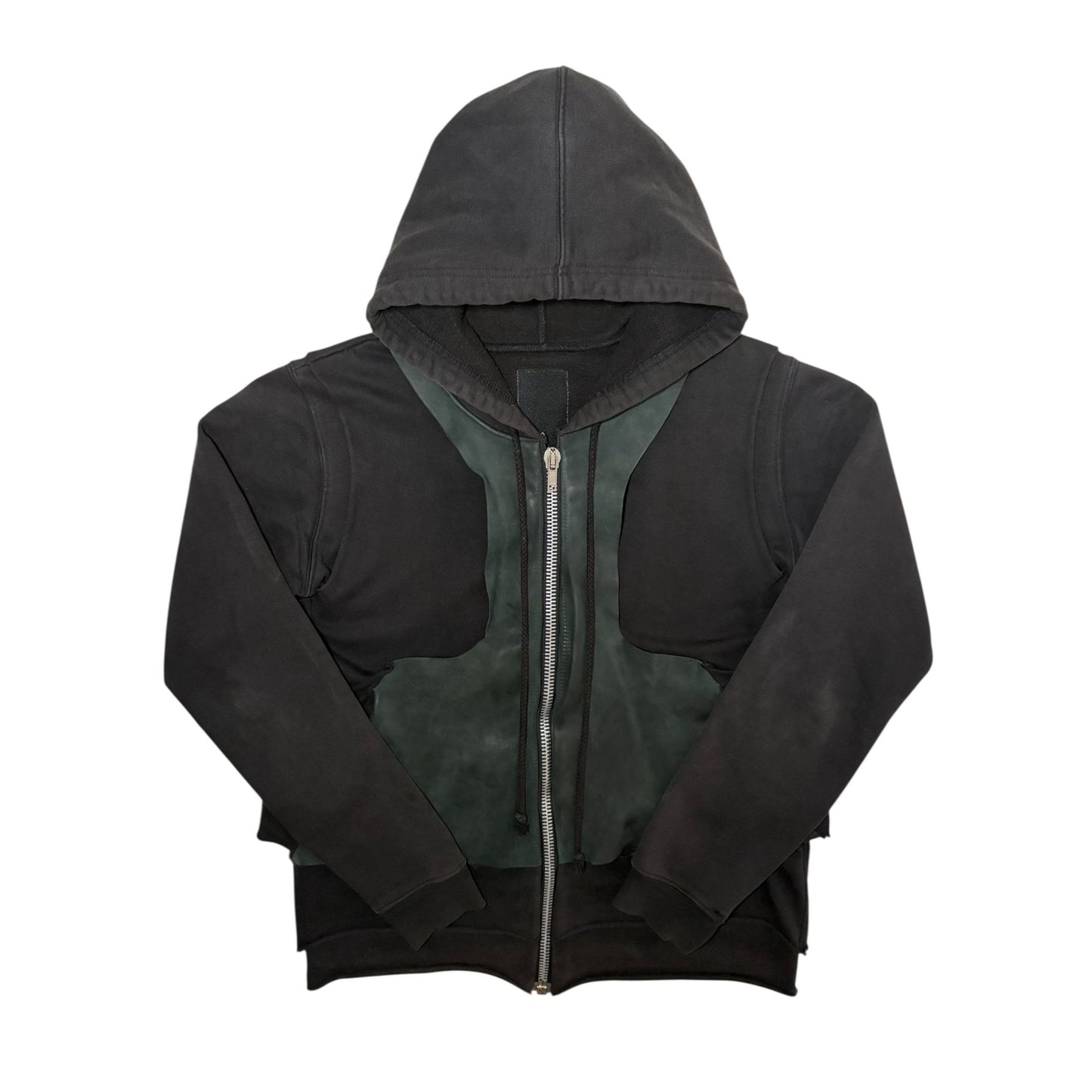 Rick Owens FW01 Layered Leather ‘Scab’ Hoodie