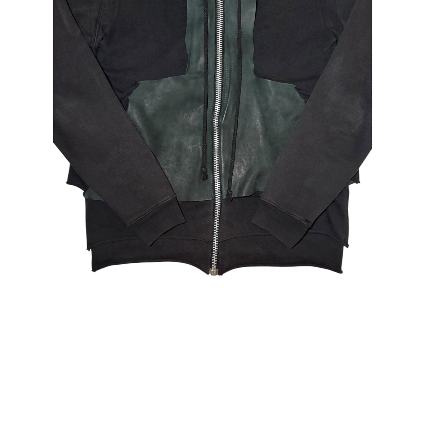 Rick Owens FW01 Layered Leather ‘Scab’ Hoodie