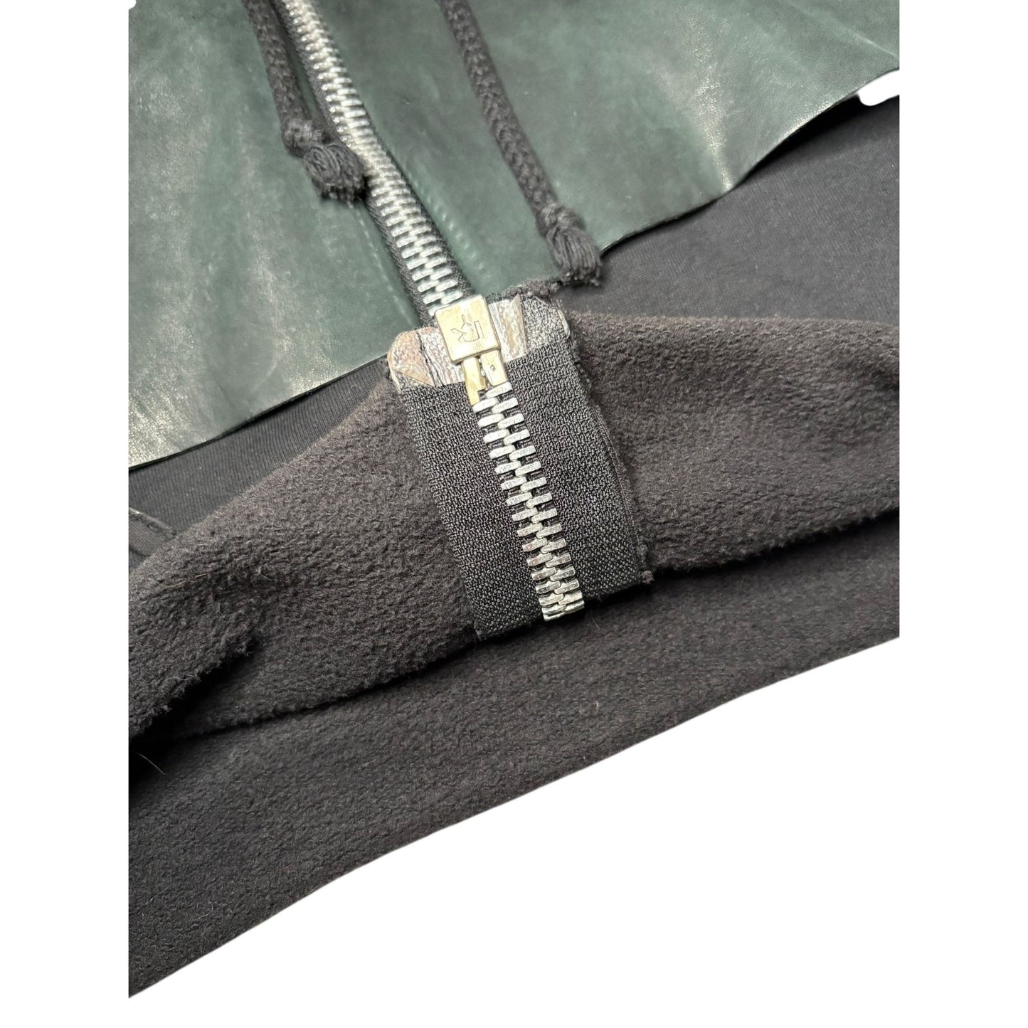 Rick Owens FW01 Layered Leather ‘Scab’ Hoodie