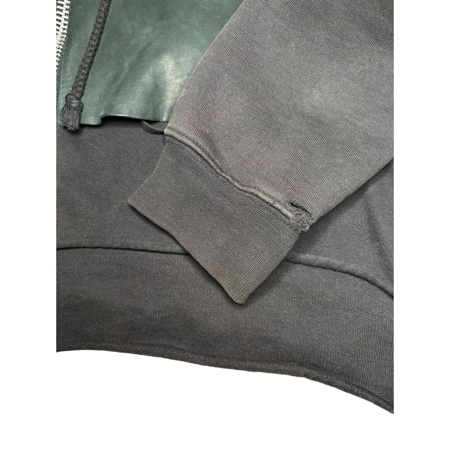Rick Owens FW01 Layered Leather ‘Scab’ Hoodie