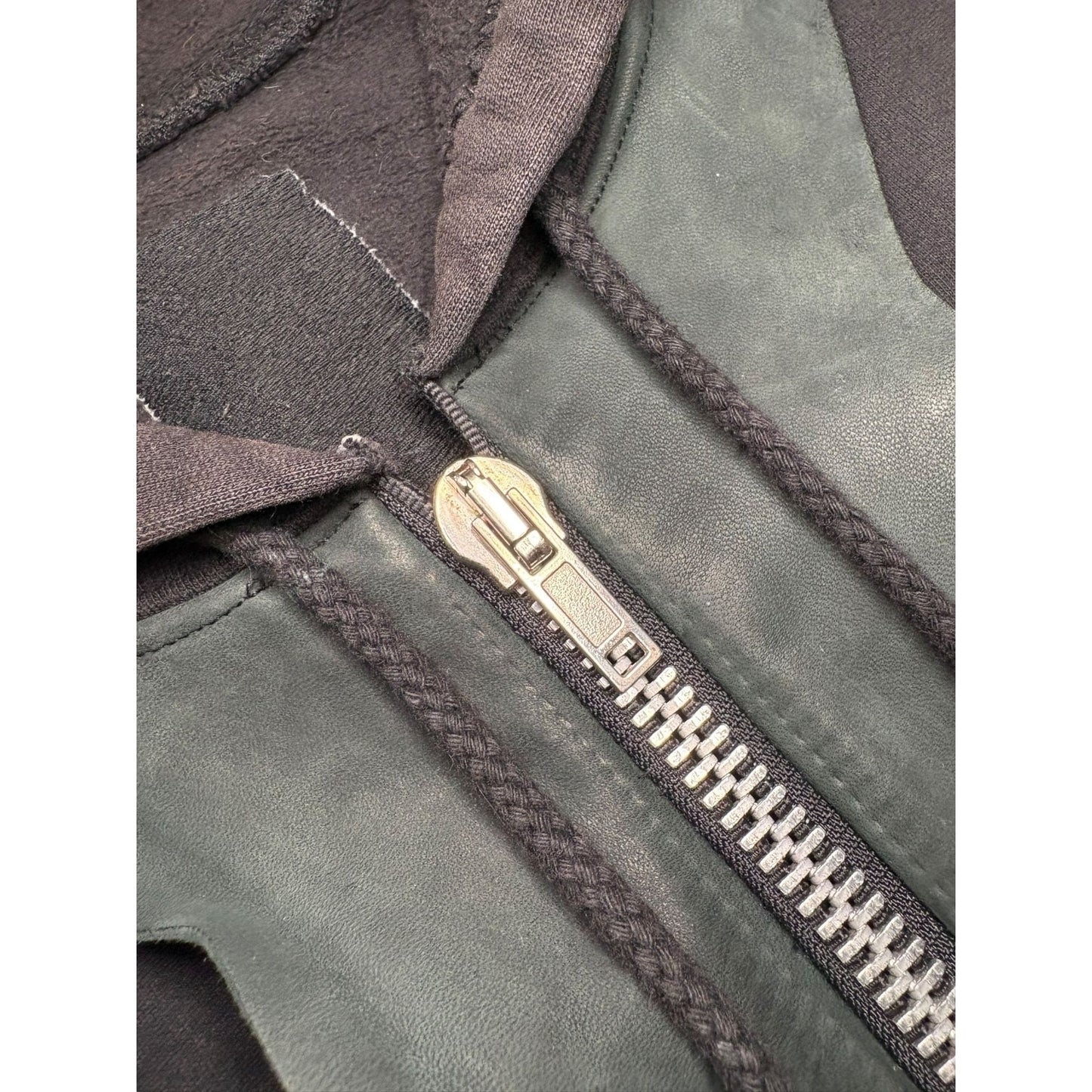 Rick Owens FW01 Layered Leather ‘Scab’ Hoodie