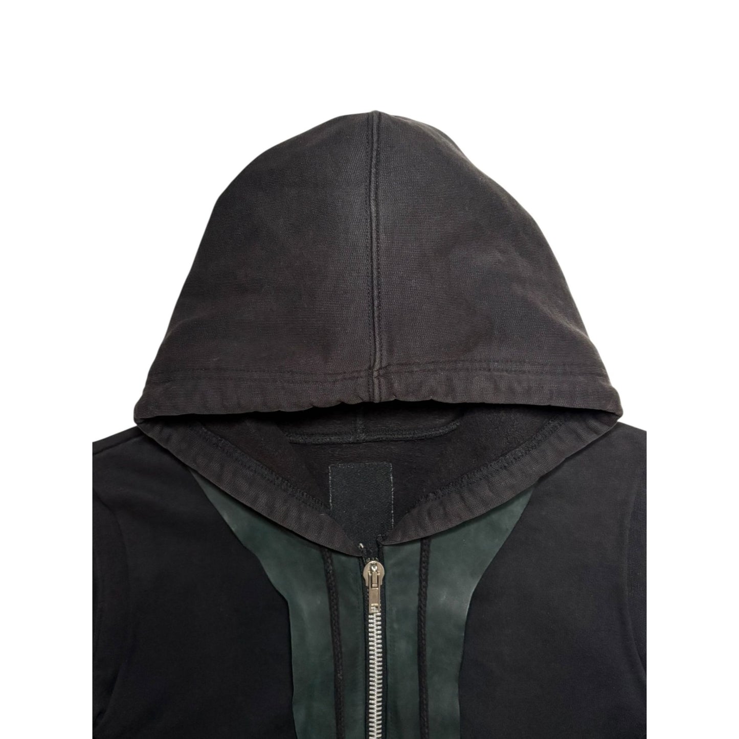 Rick Owens FW01 Layered Leather ‘Scab’ Hoodie