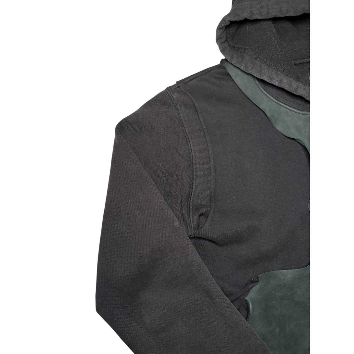 Rick Owens FW01 Layered Leather ‘Scab’ Hoodie
