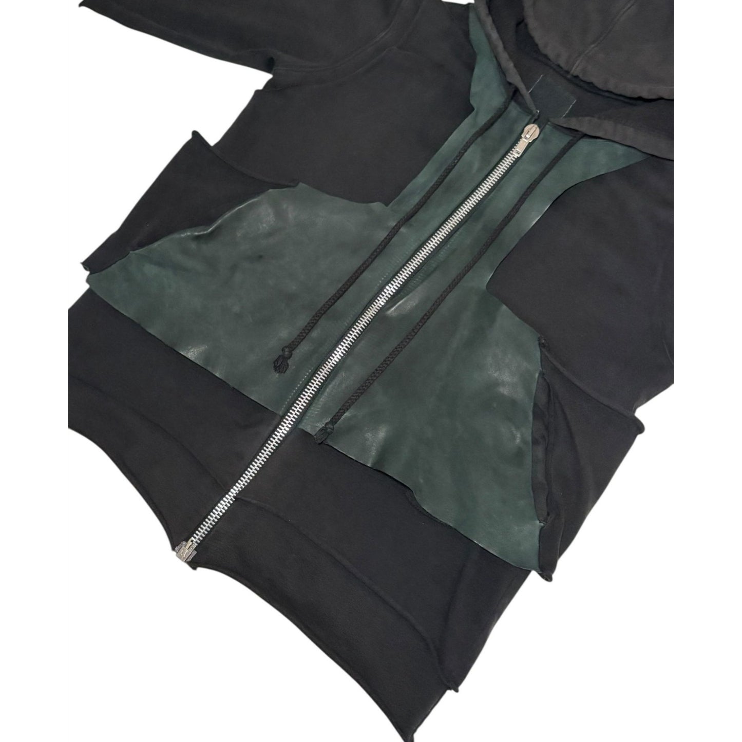 Rick Owens FW01 Layered Leather ‘Scab’ Hoodie
