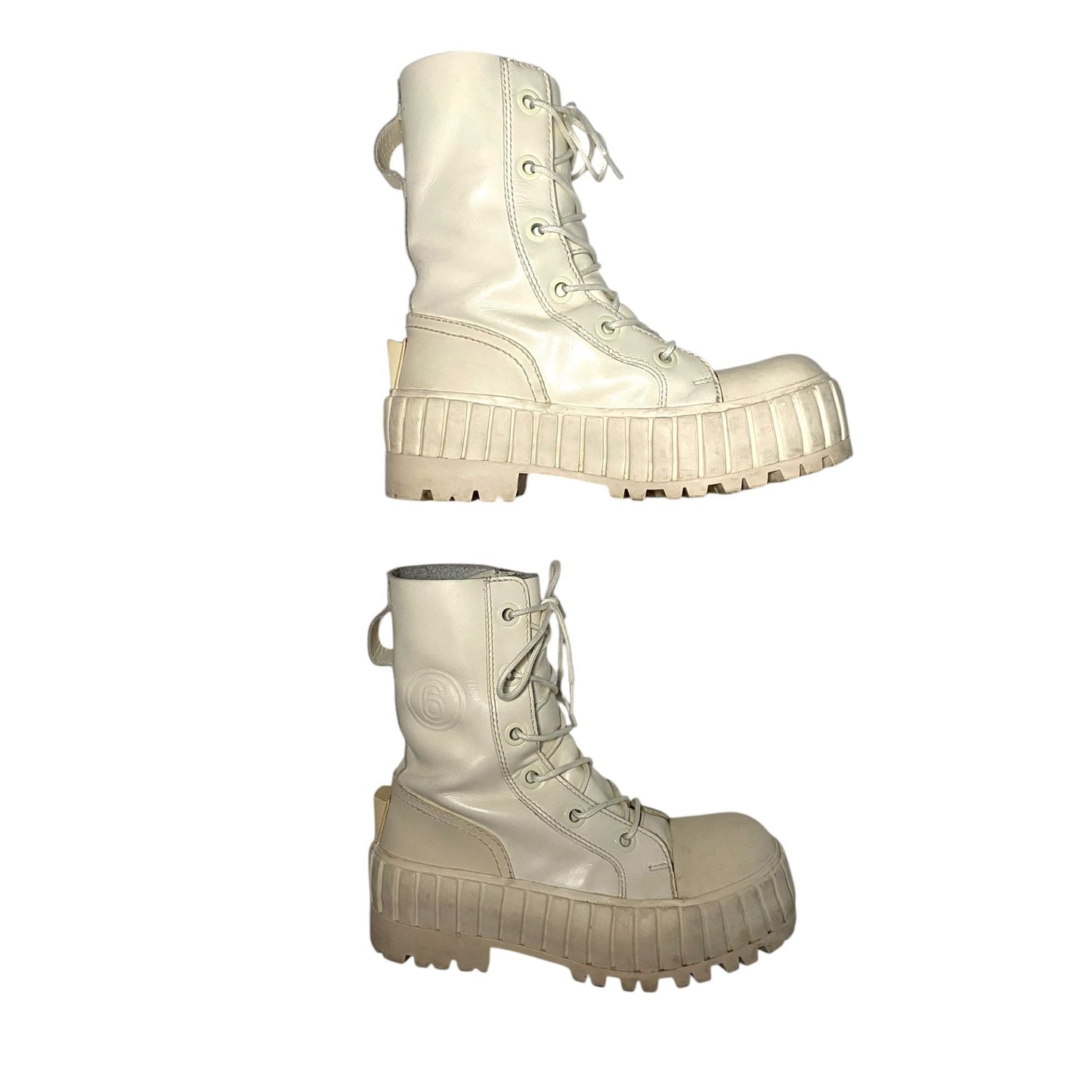 Maison Margiela 6 'Vulcanized' Leather Boots