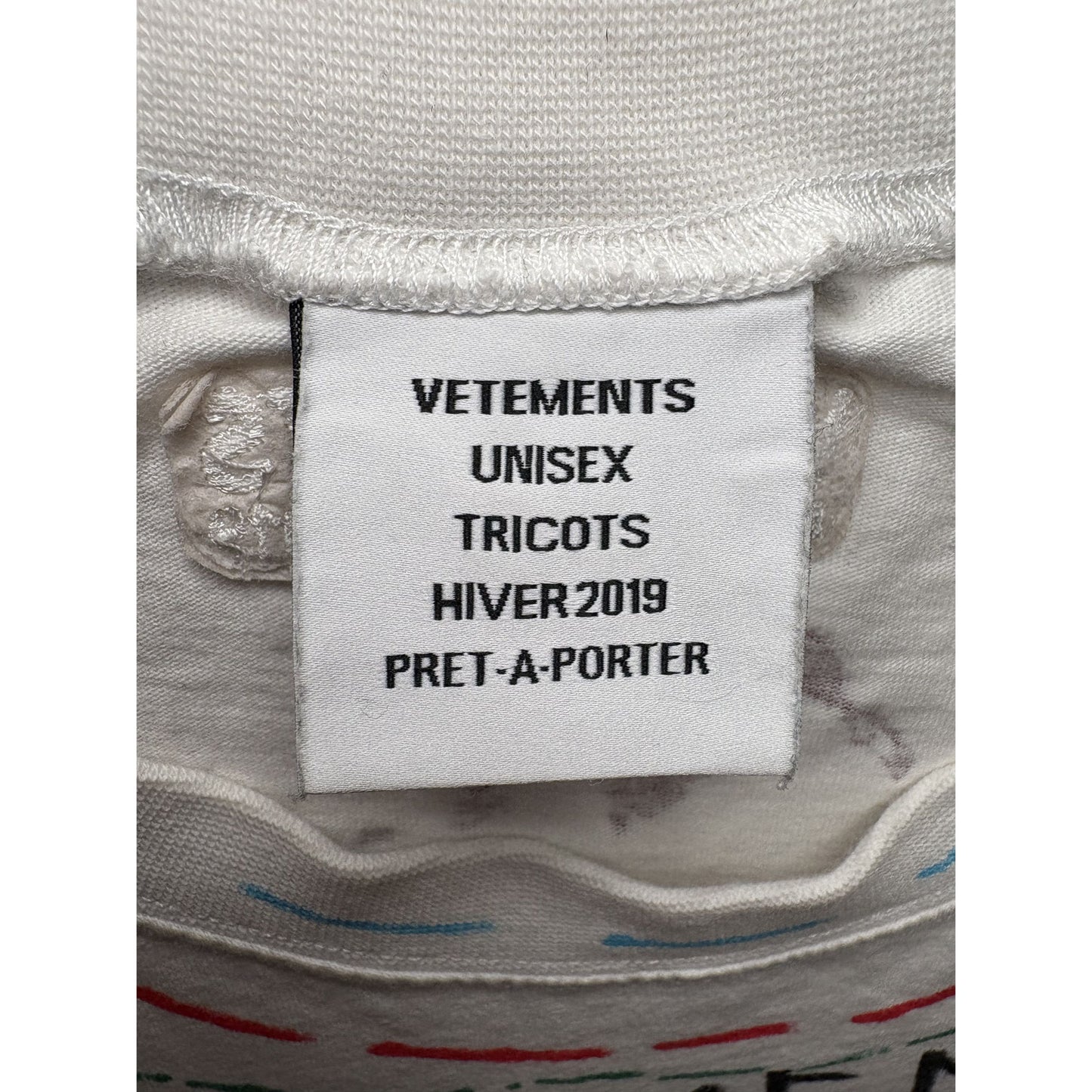 Vetements 'Elephant in the room' AW19 Runway T-shirt