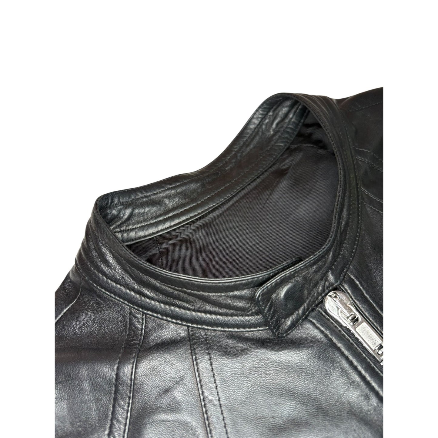 Rick Owens Intarsia Lamb Leather Jacket