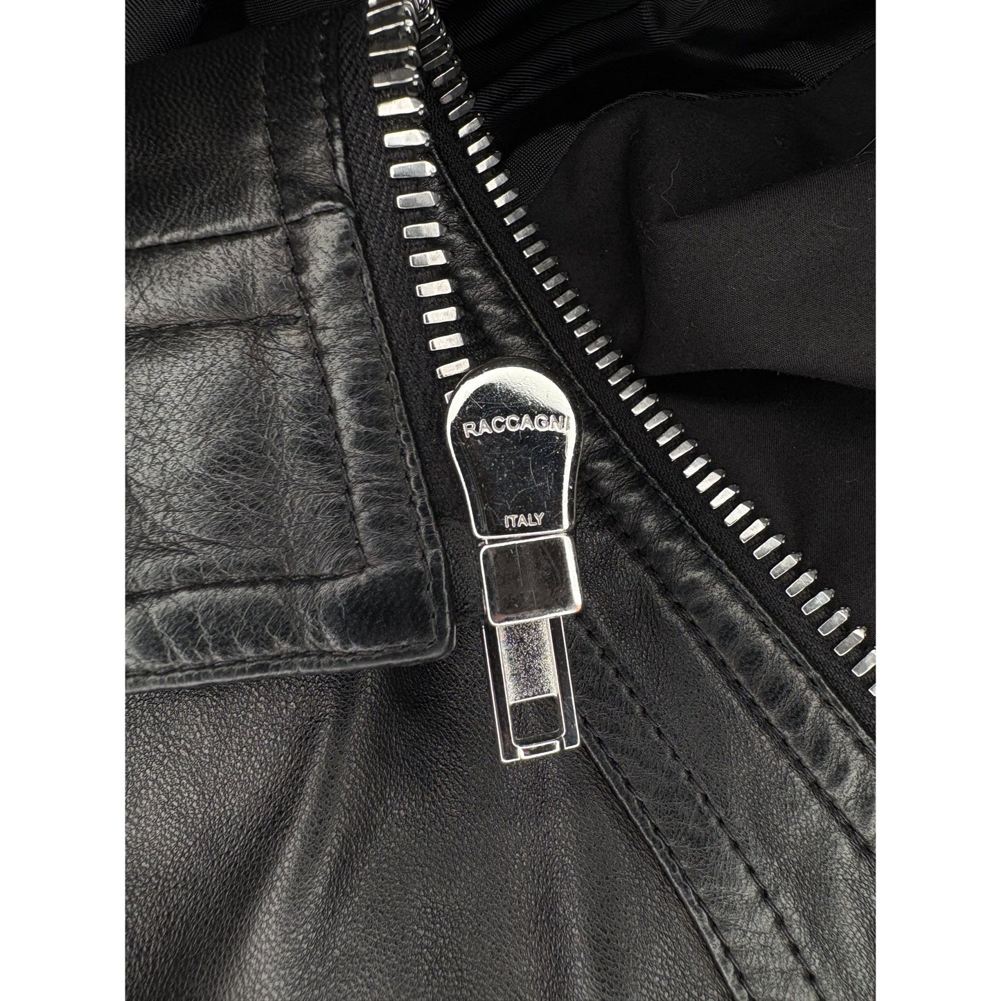 Rick Owens Intarsia Lamb Leather Jacket