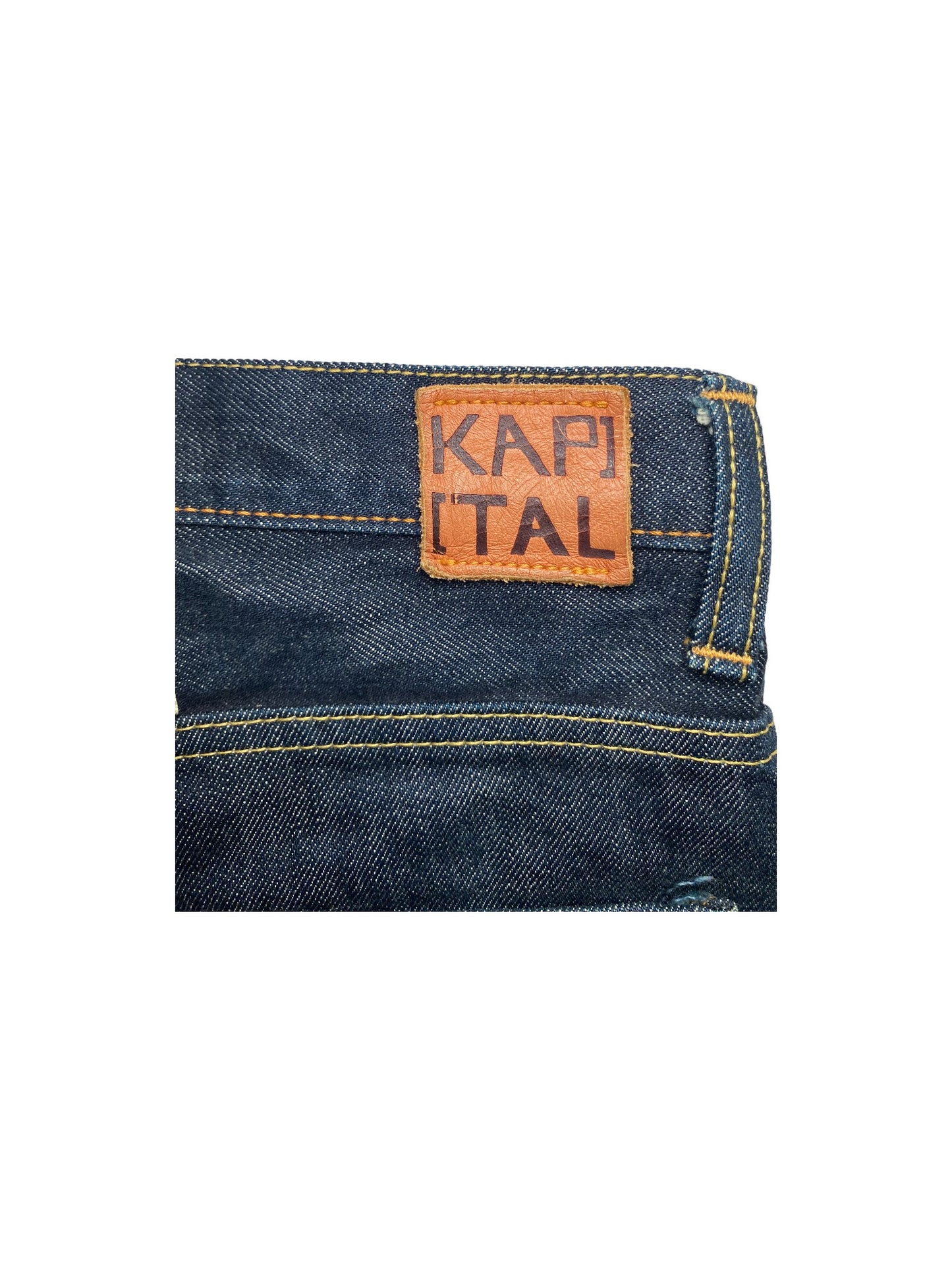Kapital Indigo Logo Jeans
