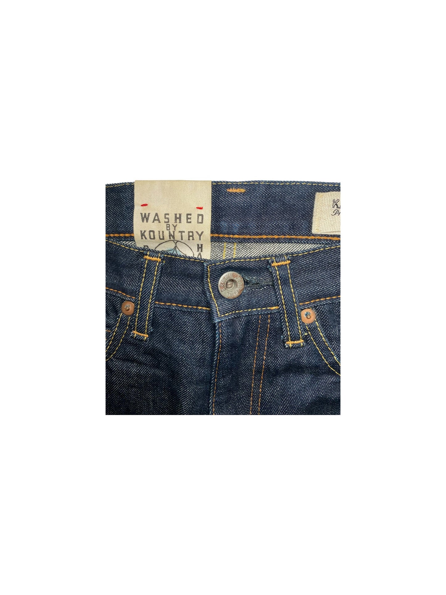 Kapital Indigo Logo Jeans