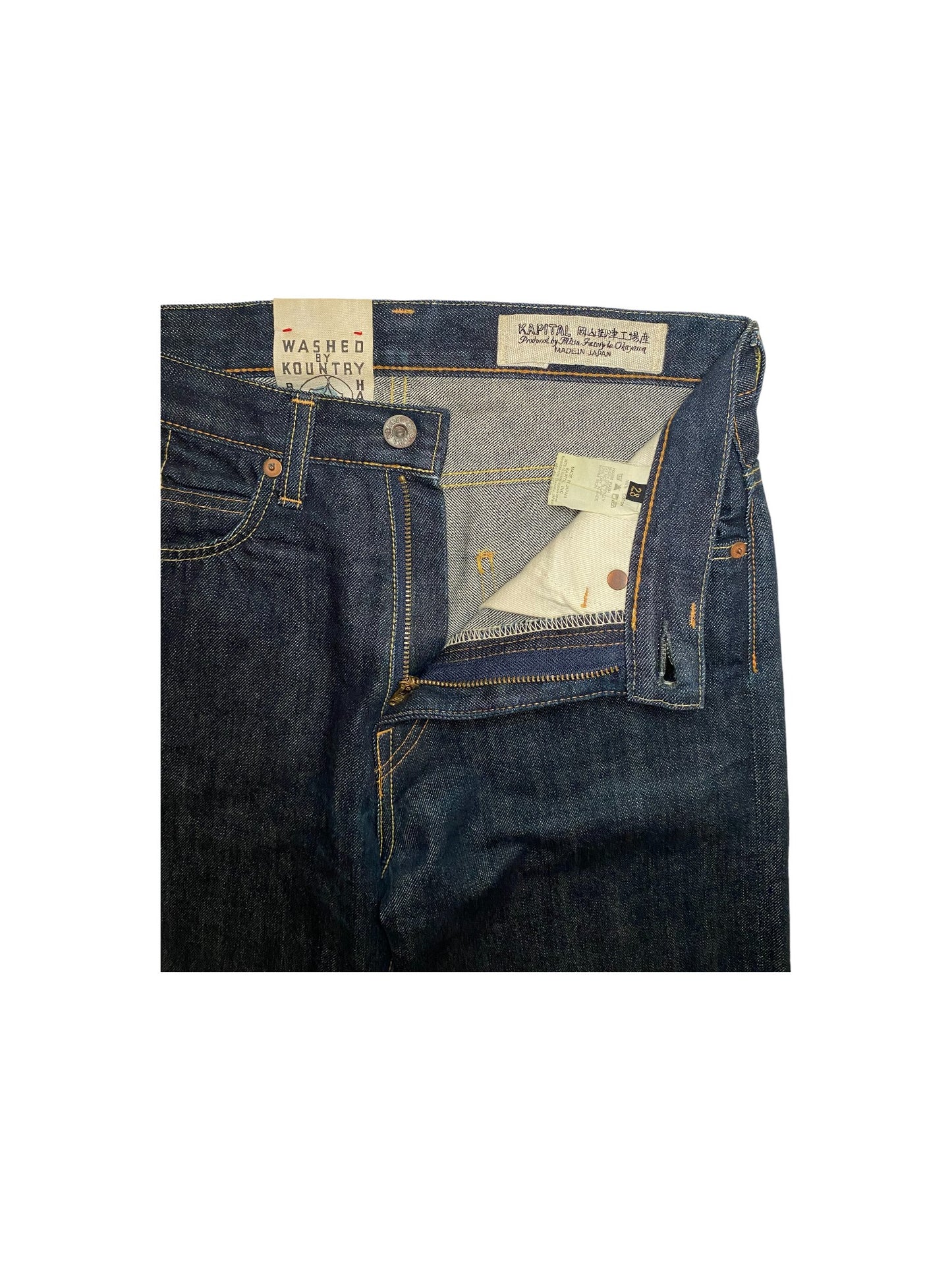 Kapital Indigo Logo Jeans