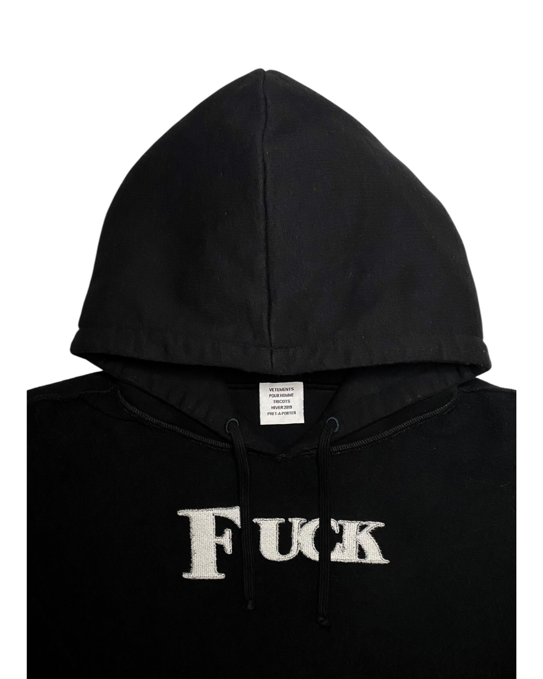 Vetements Reversible AW18 'Fuck' Hoodie