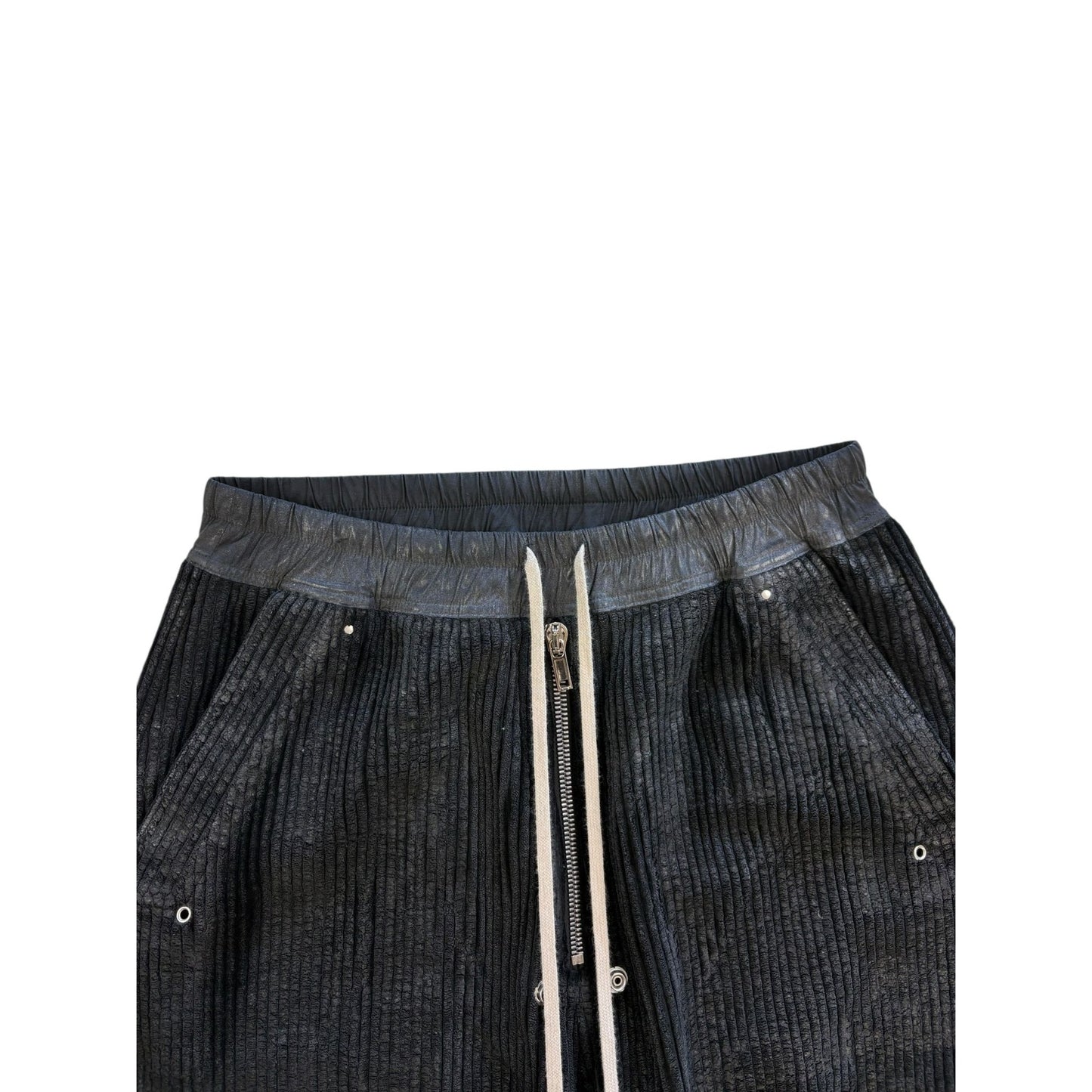 ♚  Rick Owens DRKSDHW Waxed Corduroy Wide BELA PANTS♚