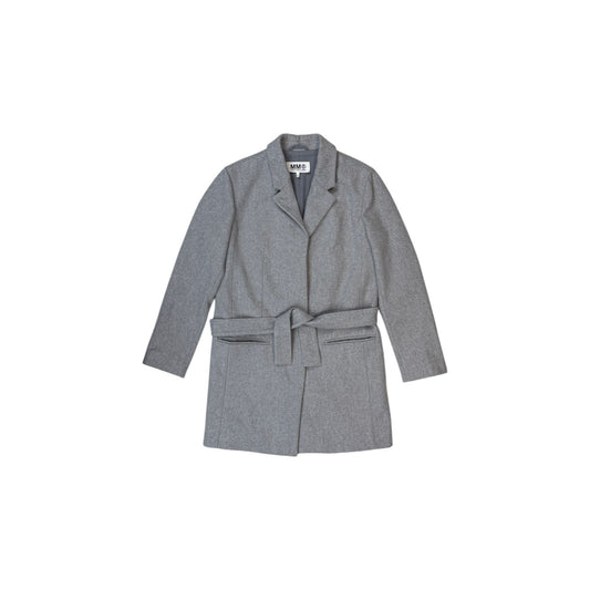 ♚ Maison Margiela Six Wool Knee Length Coat ♚