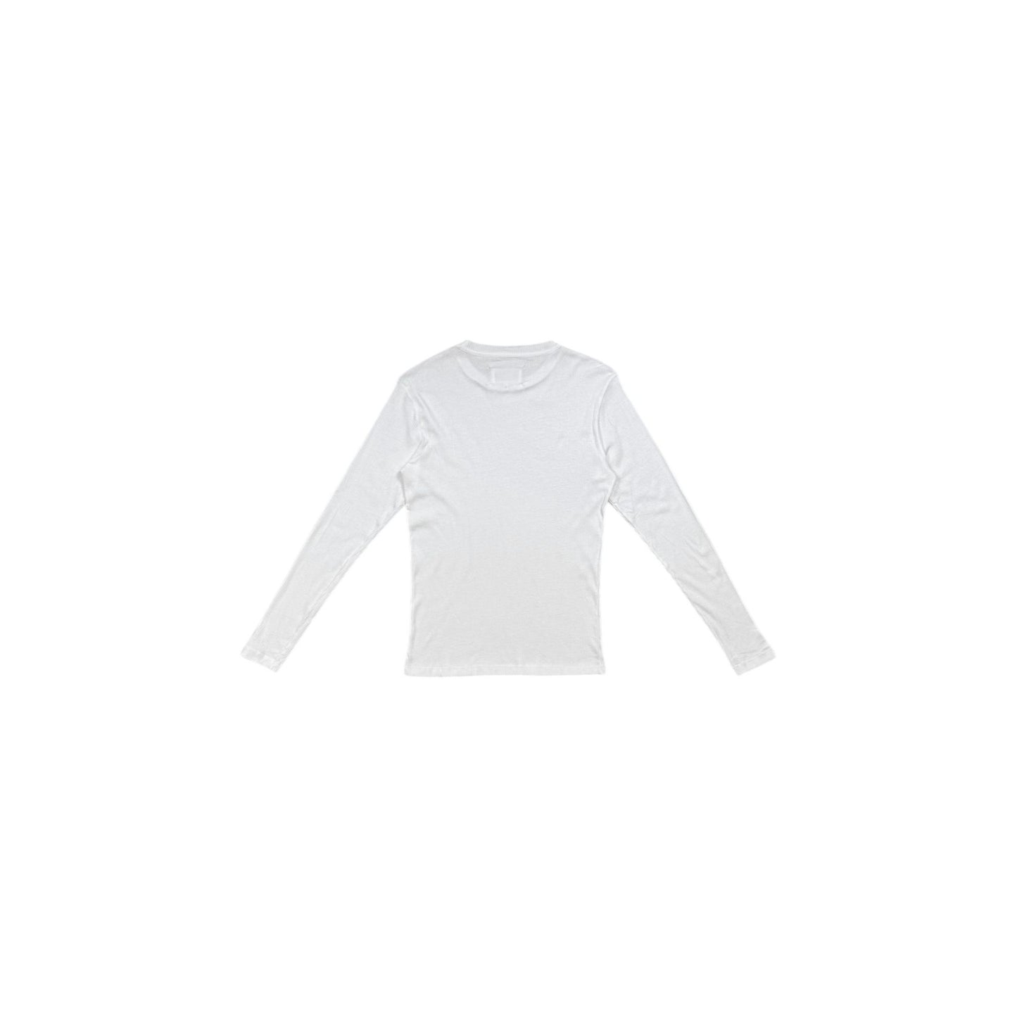 ♚ Maison Margiela White Ribbed Cotton Long Sleeve ♚