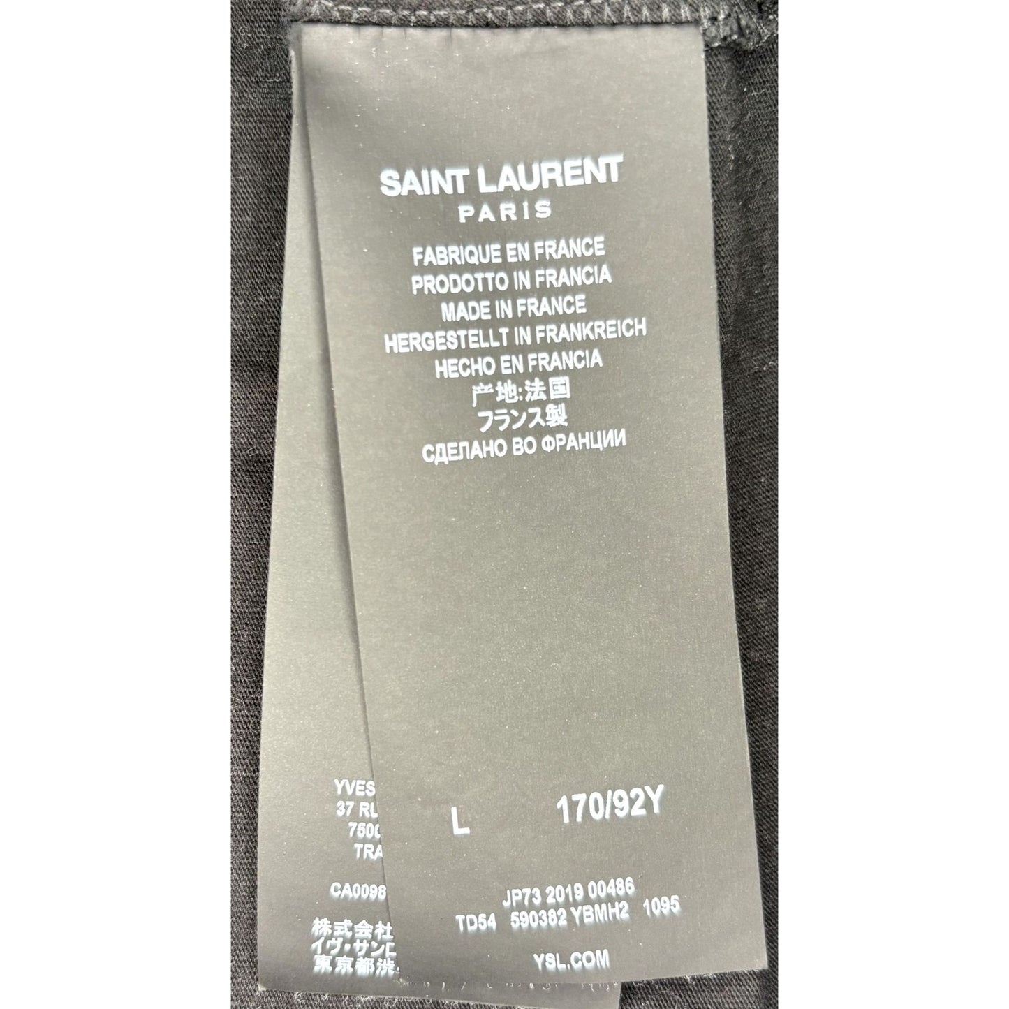 Saint Laurent Black Logo T-shirt