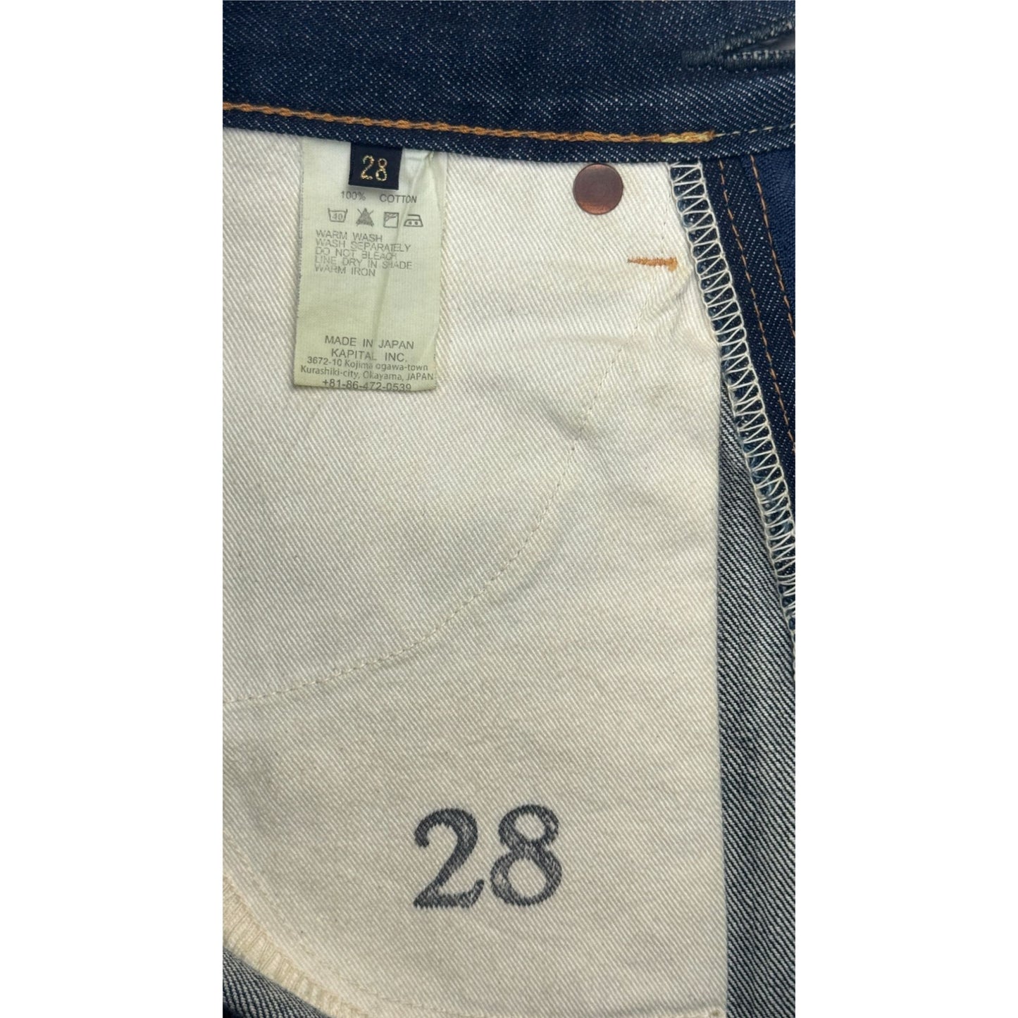 Kapital Indigo Dyed Jeans