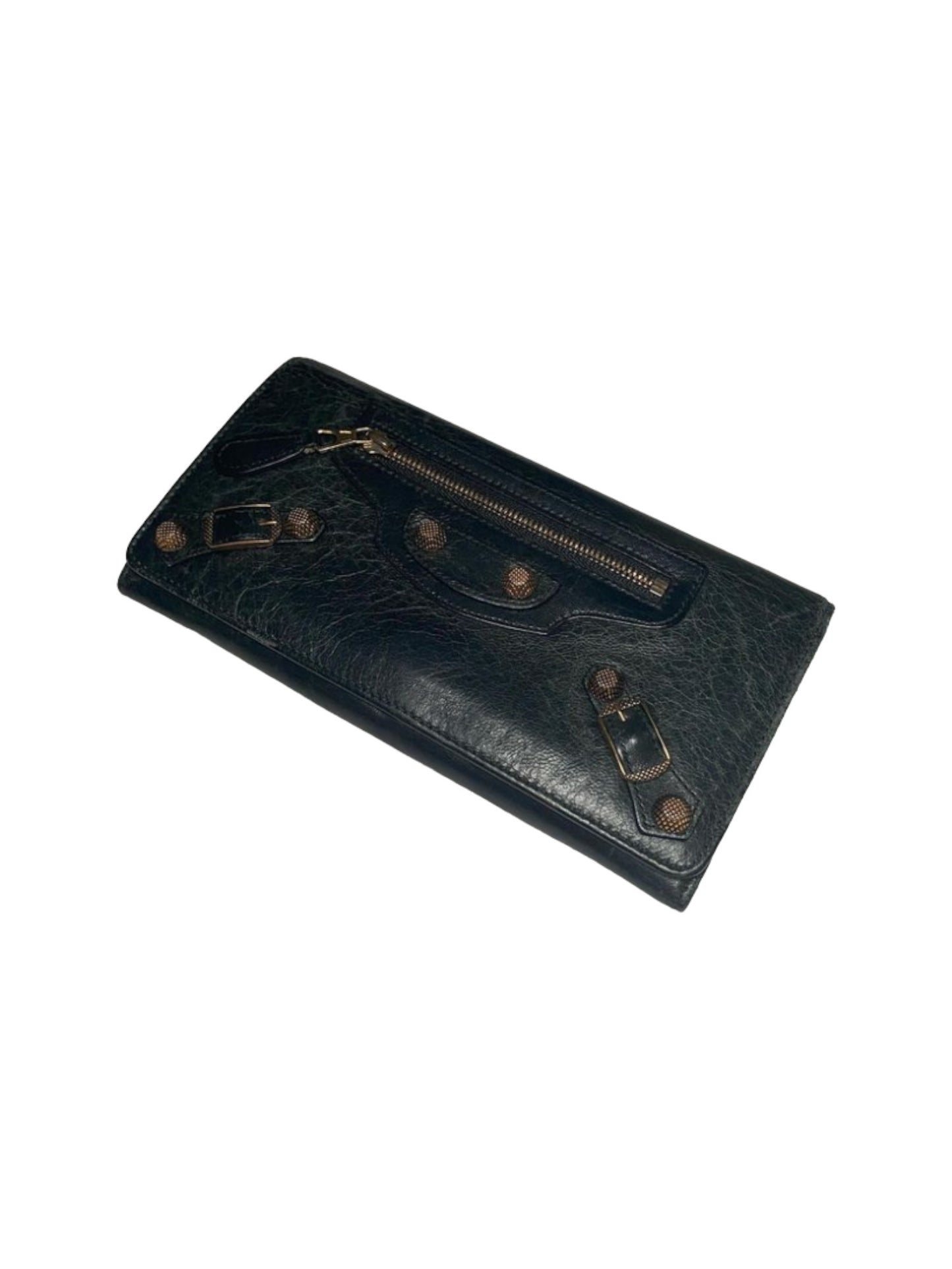 Balenciaga Black 'Moto' Wallet *Original Hardware*