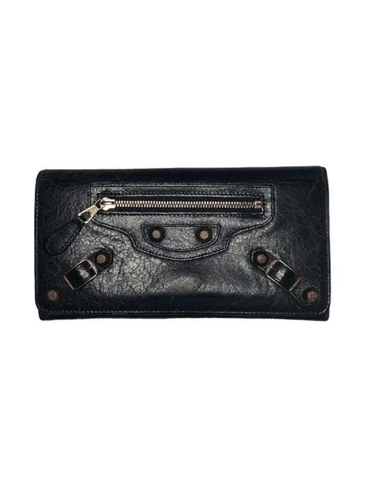 Balenciaga Black 'Moto' Wallet *Original Hardware*