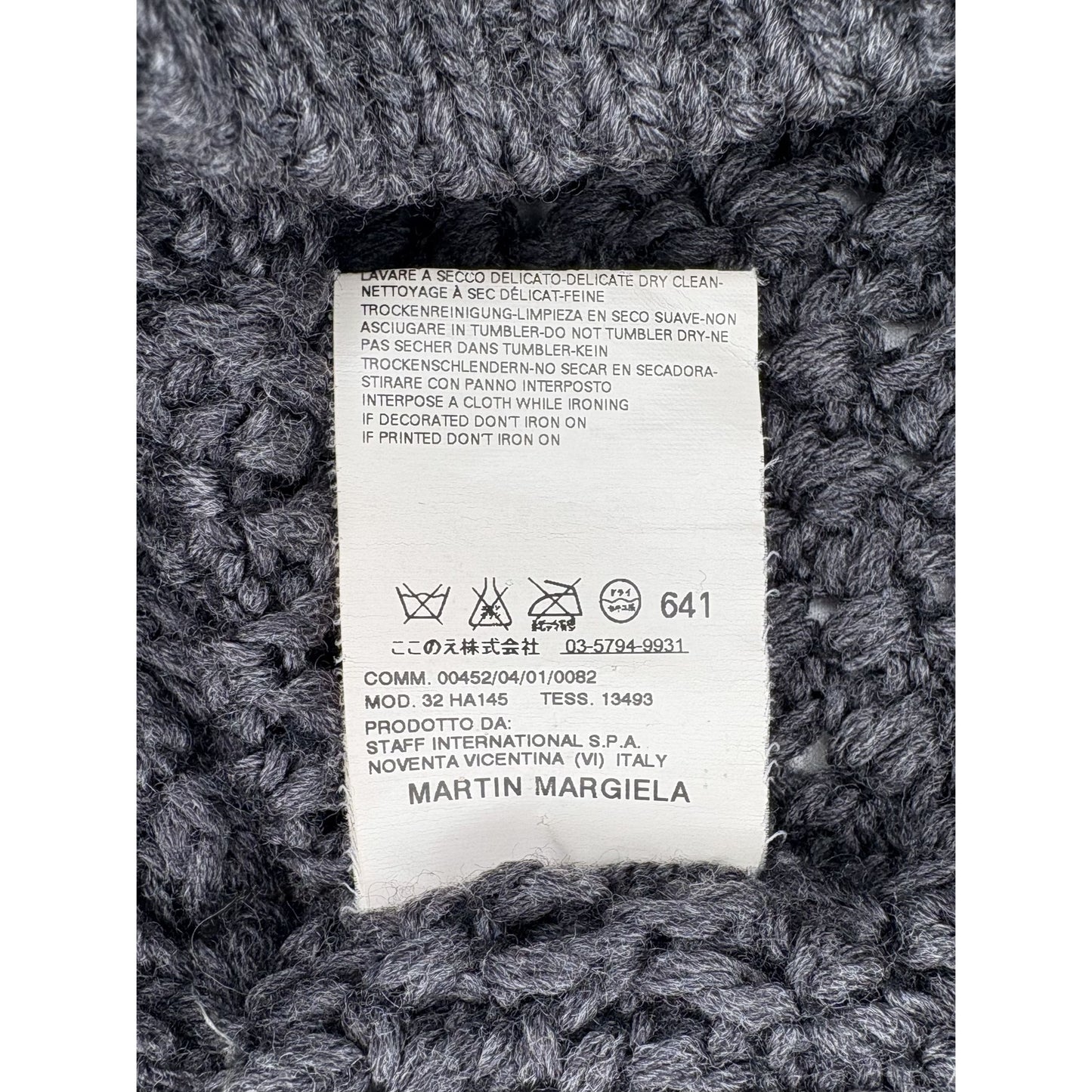 Maison Margiela Six AW08 Wool Sweater