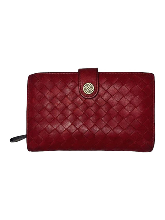 Bottega Veneta Leather Woven Wallet