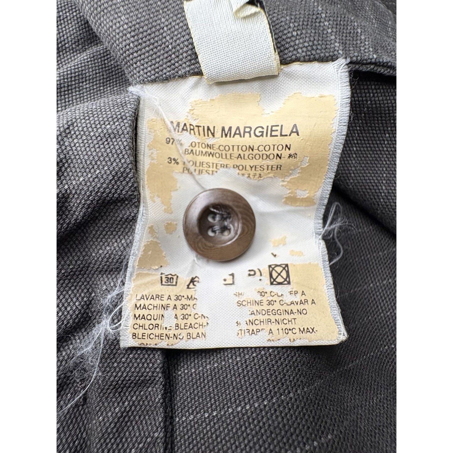Maison Margiela SS01 Pinstripe Side Pocket Pants