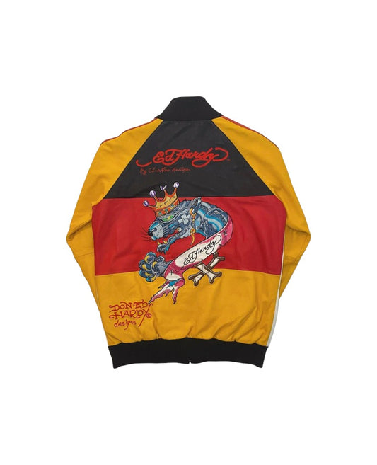 Ed Hardy German "Crowned Panther" Leather Jacket