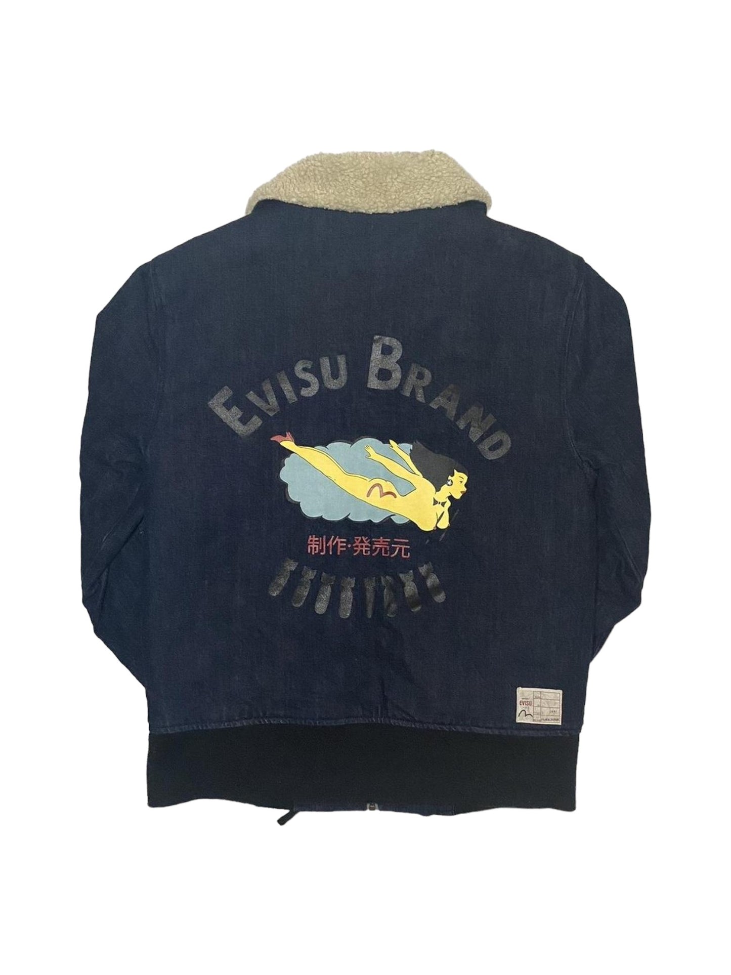 Evisu “Heritage Custom Made” Cropped Denim Jacket