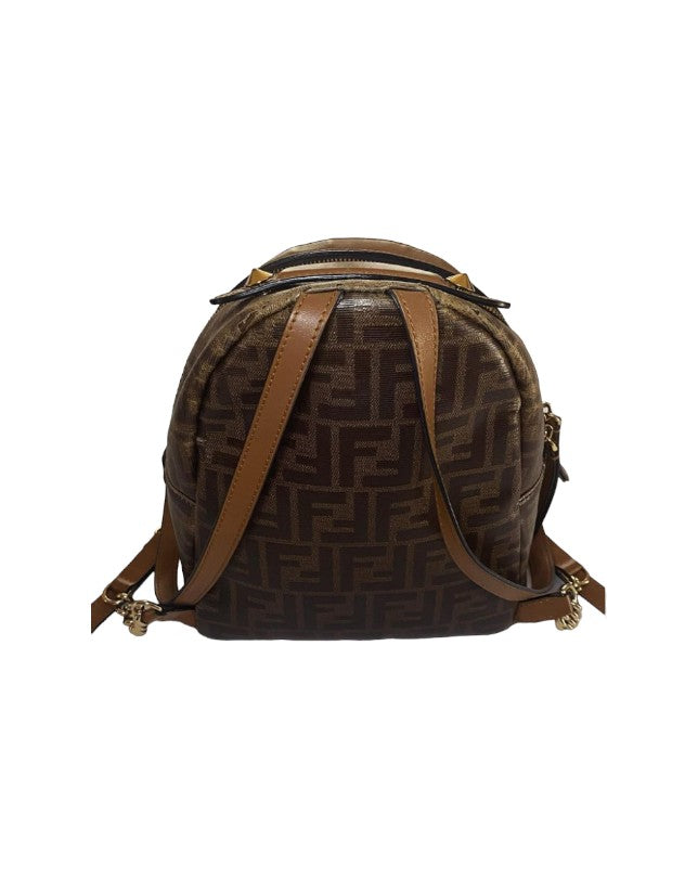 Fendi Zucca Print Leather Backpack