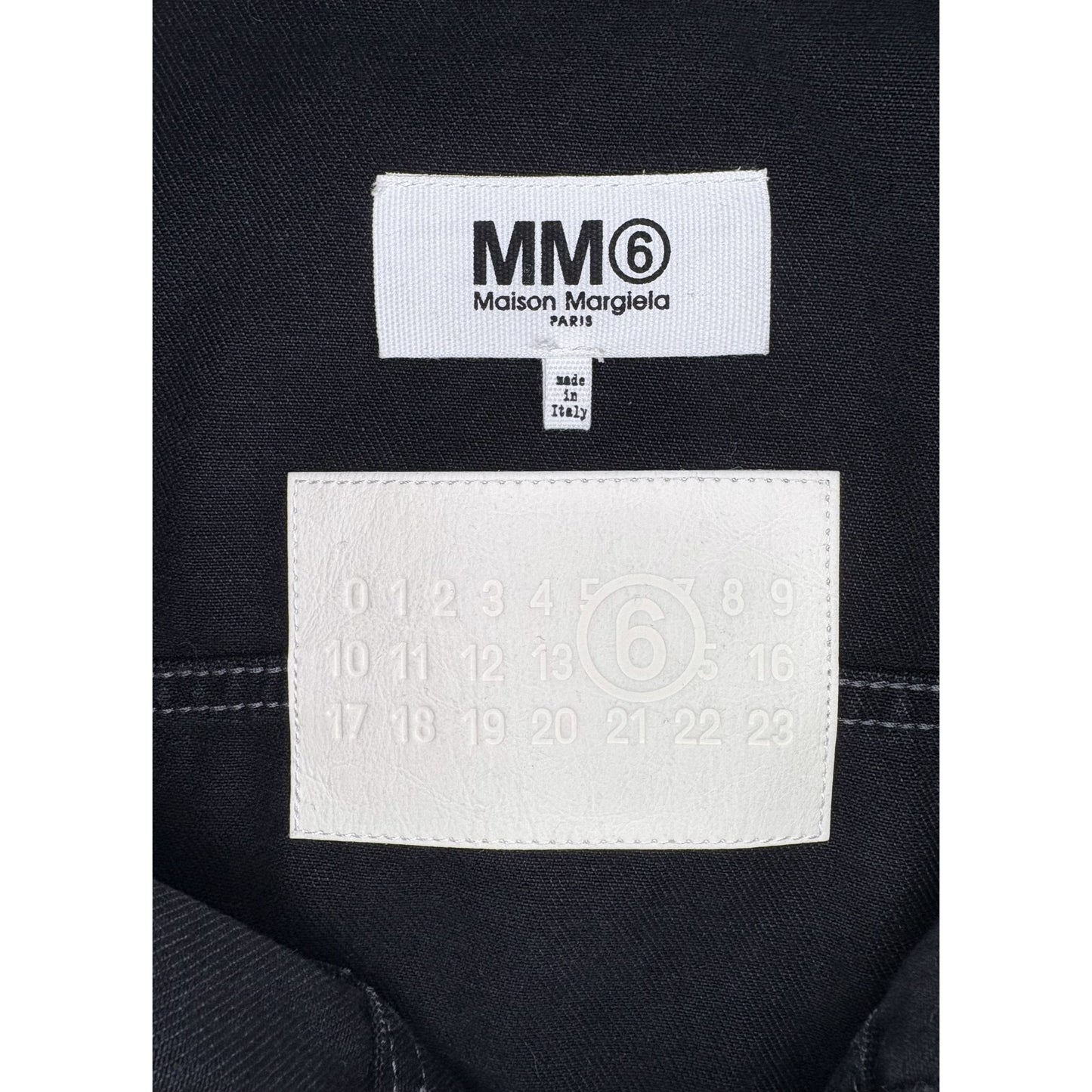 Maison Margiela MM6 Black Frayed Denim Jacket