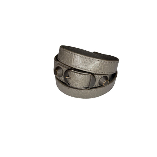 Balenciaga Grey Arena Triple-wrap Bracelet