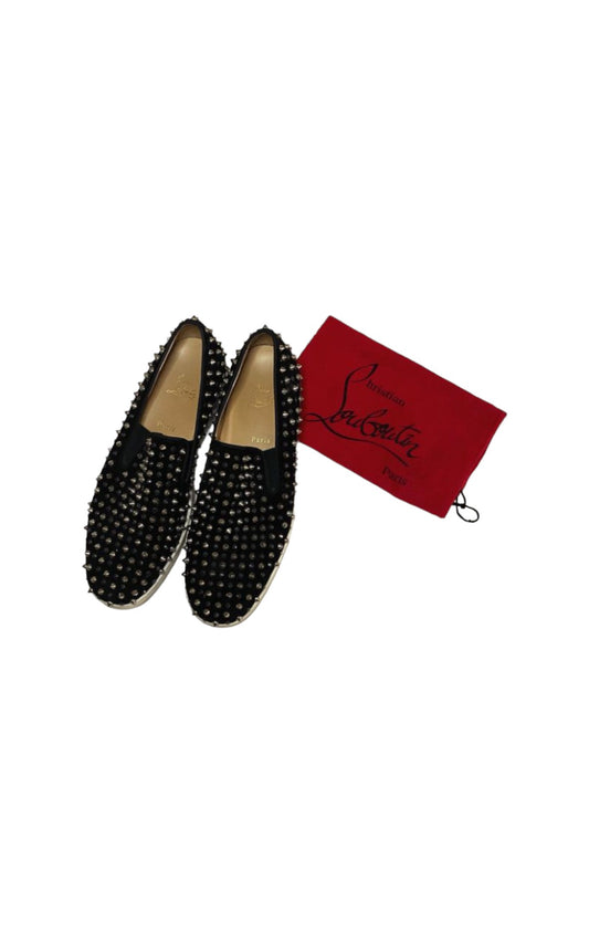 Christian Louboutin “Spike Roller Boat Flats”