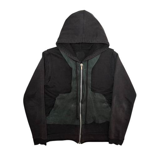 Rick Owens FW01 Layered Leather ‘Scab’ Hoodie