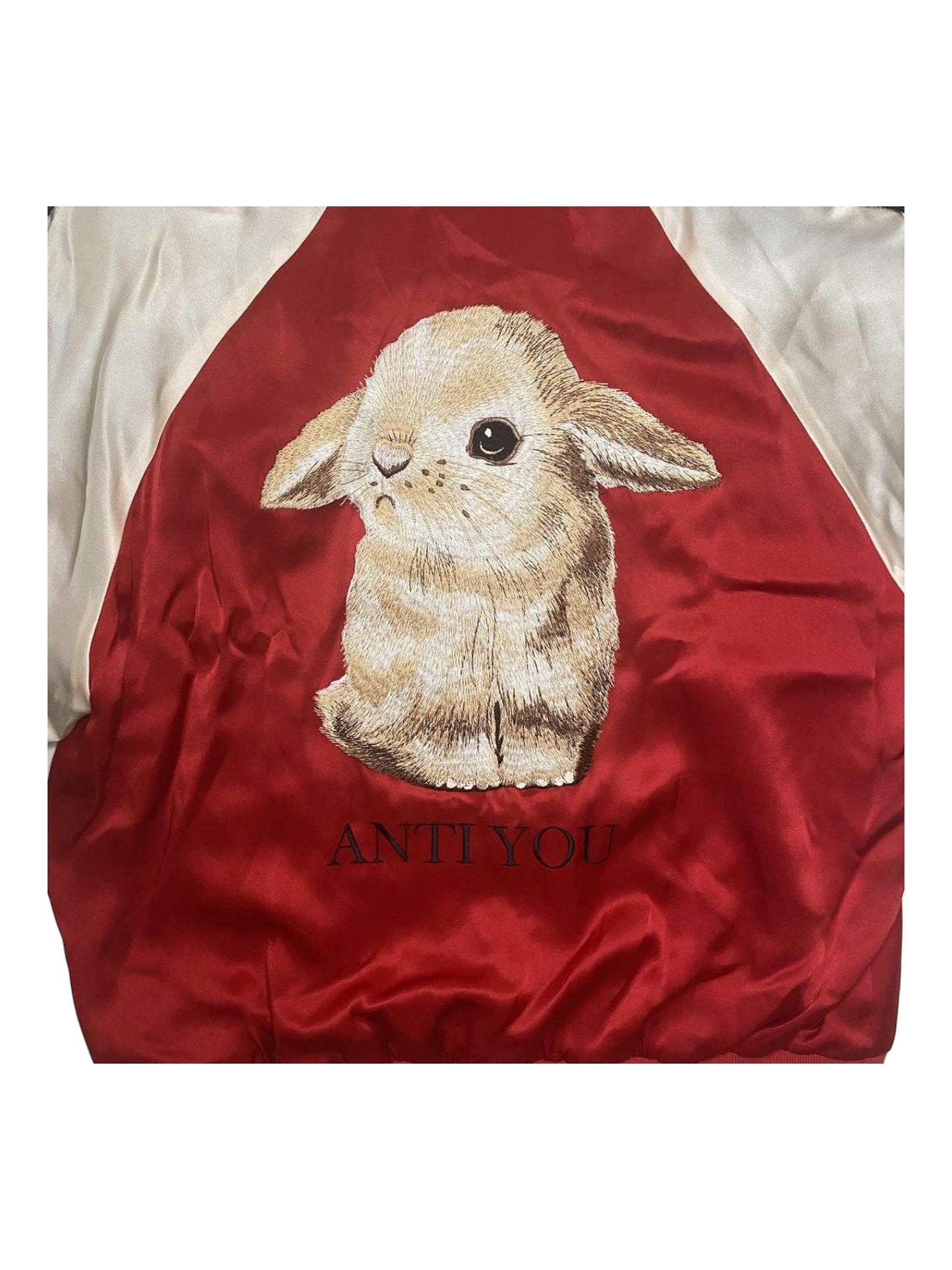 Undercover “Anti You” Silk Rabbit Bomber Jacket *NEW*