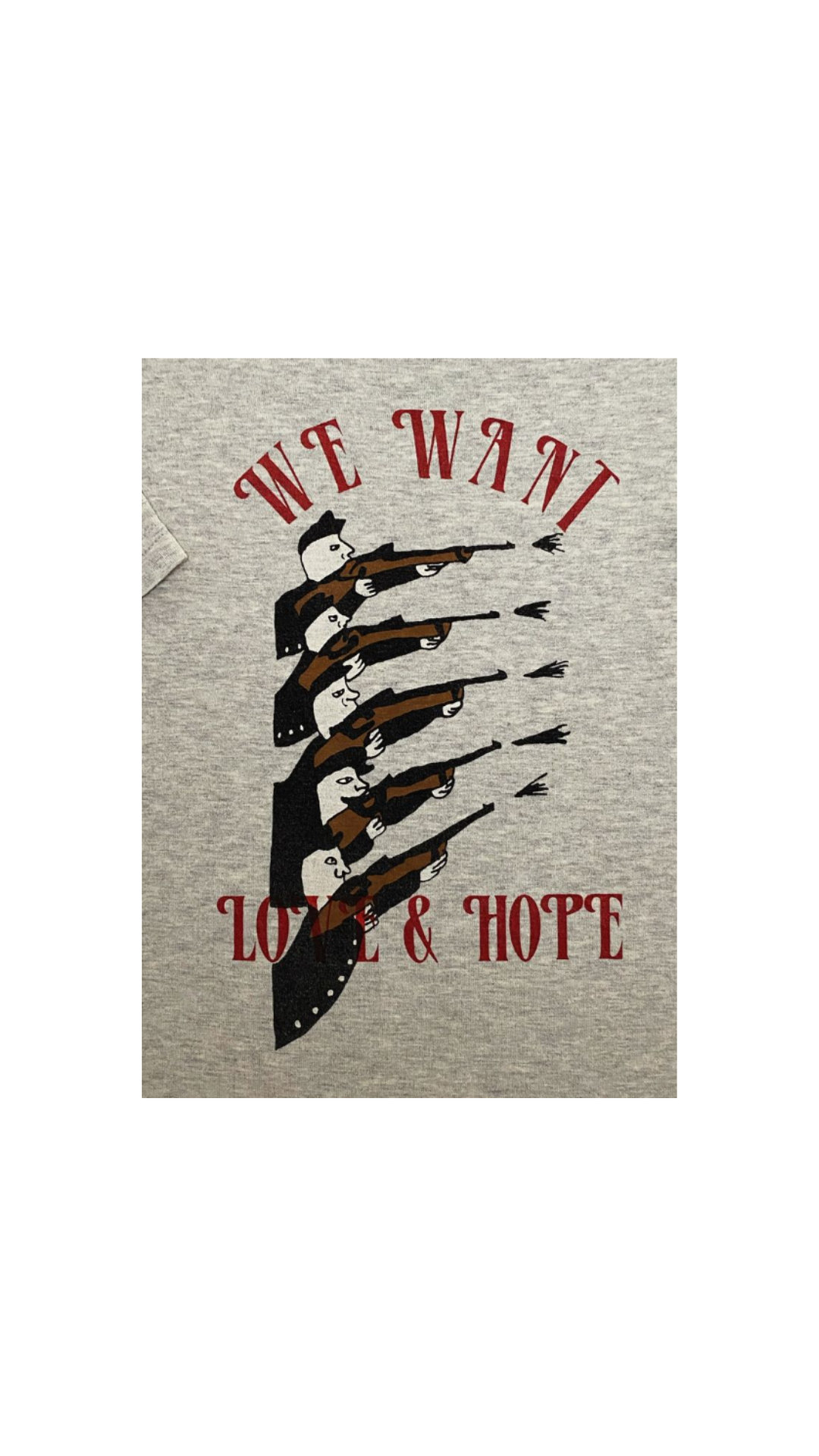 Number (N)ine ‘We want Love and Hope’ T-Shirt SS07