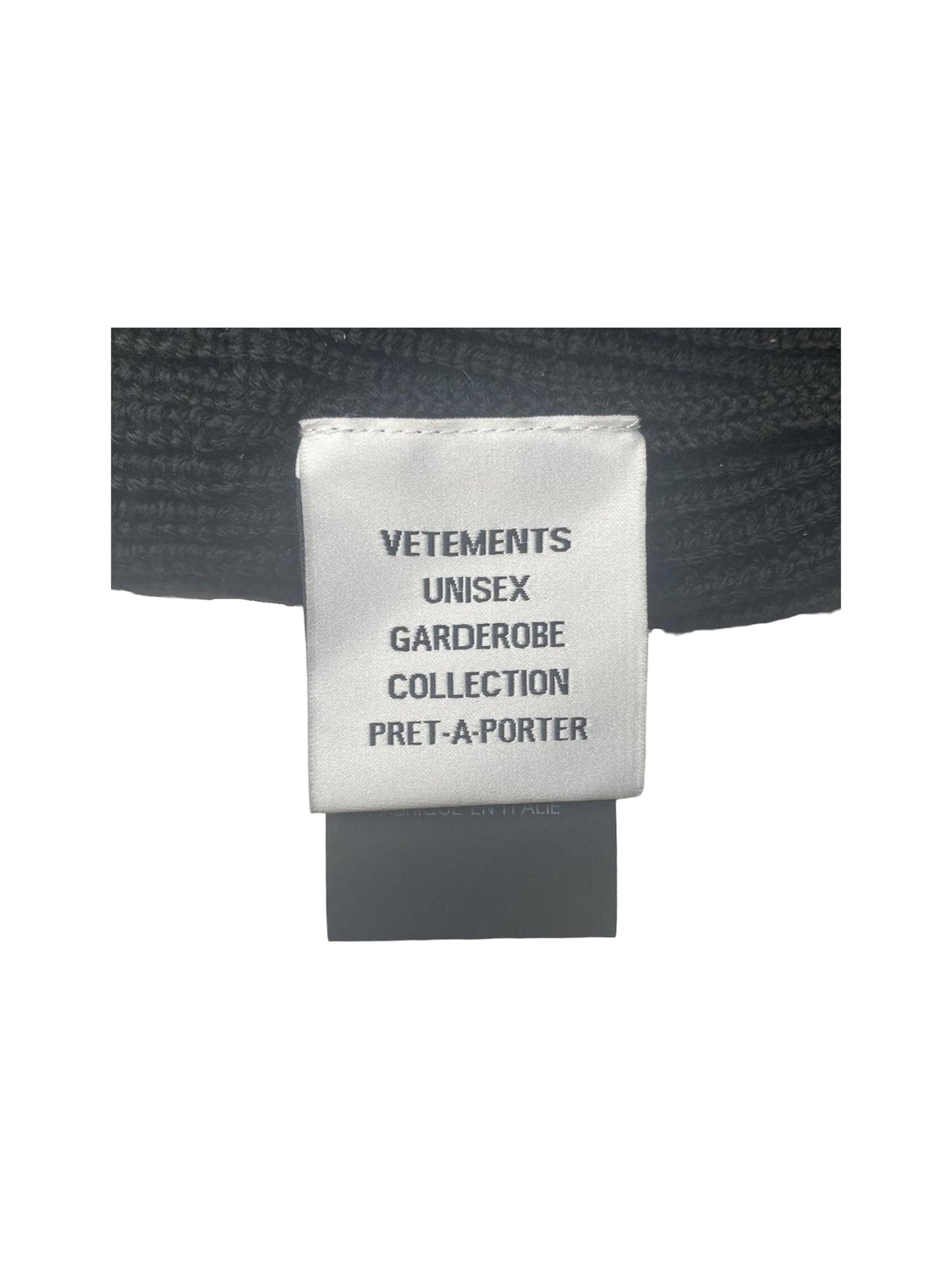 Vetements Merino Wool Logo Beanie