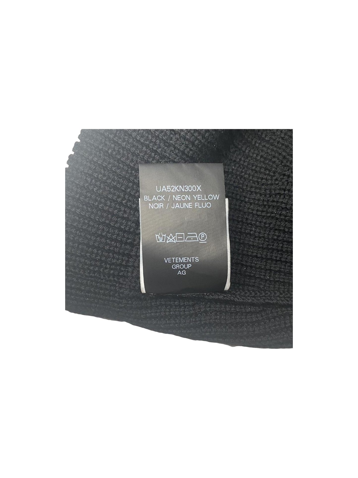 Vetements Merino Wool Logo Beanie