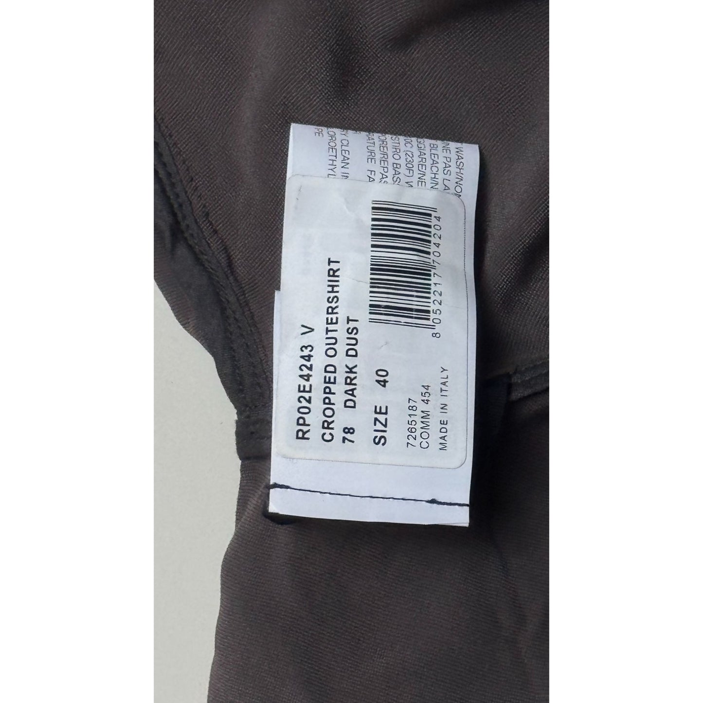 ♚ Rick Owens Hollywood 25 Velvet Cropped Jacket ♚