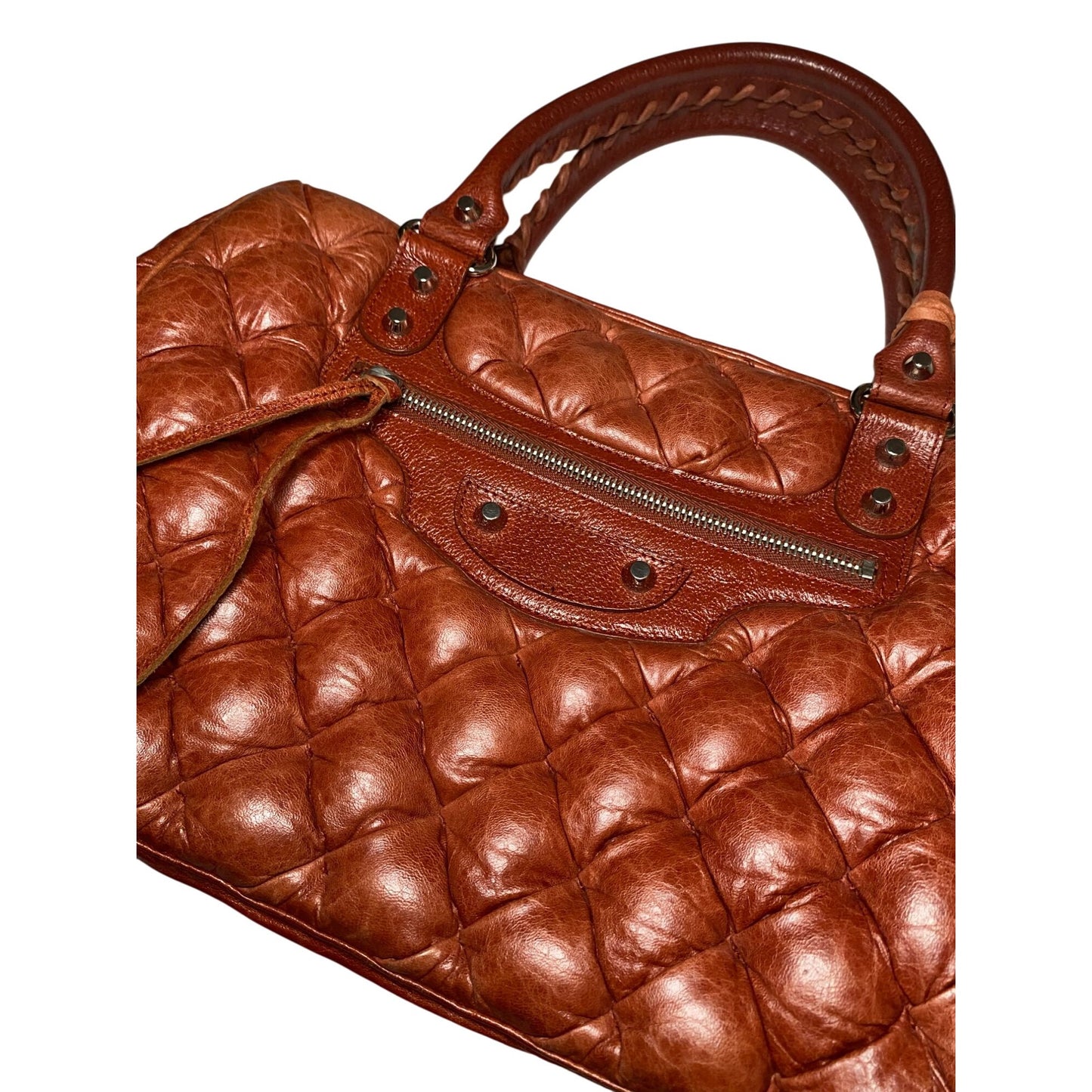 Balenciaga Quilted Chevre Quilted City Bag